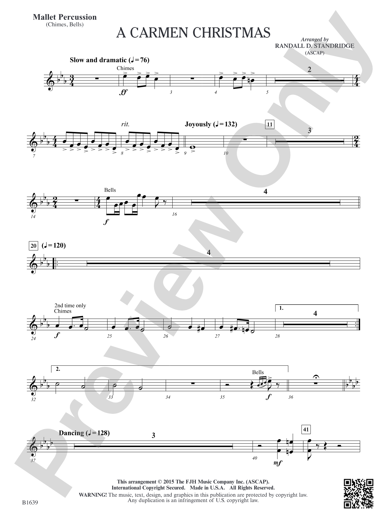 A Carmen Christmas: Mallet Percussion