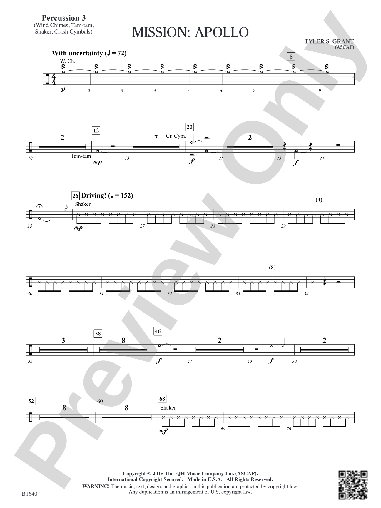 Mission: Apollo: Percussion 3