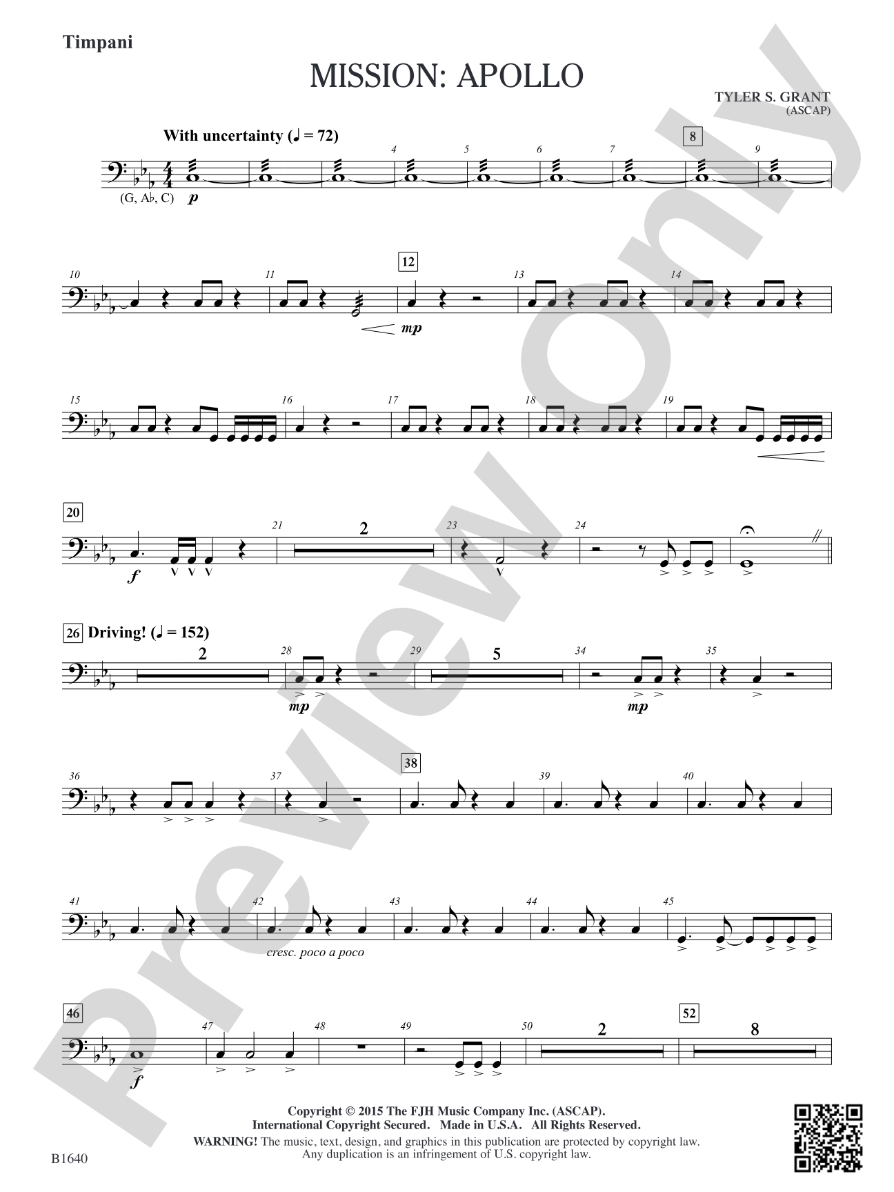 Mission: Apollo: Timpani