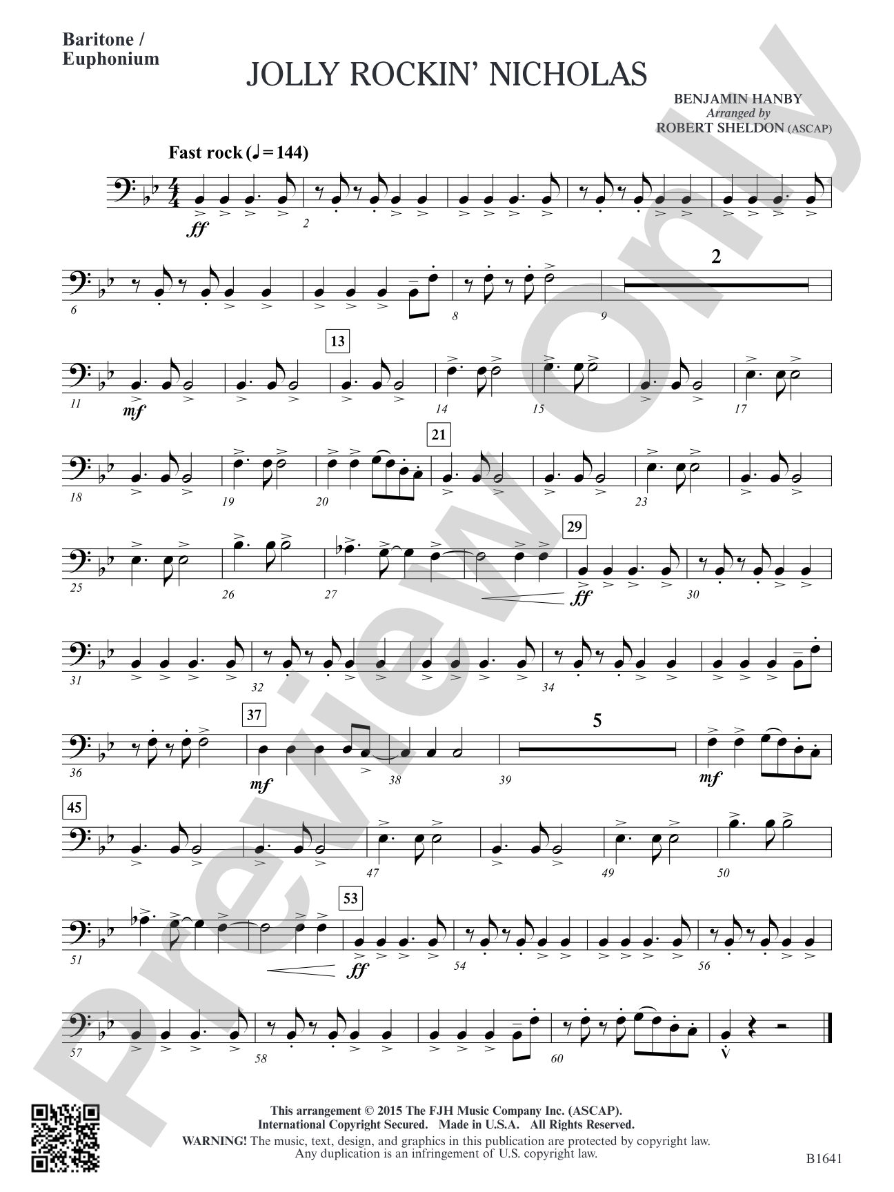 Jolly Rockin' Nicholas: Baritone / Euphonium