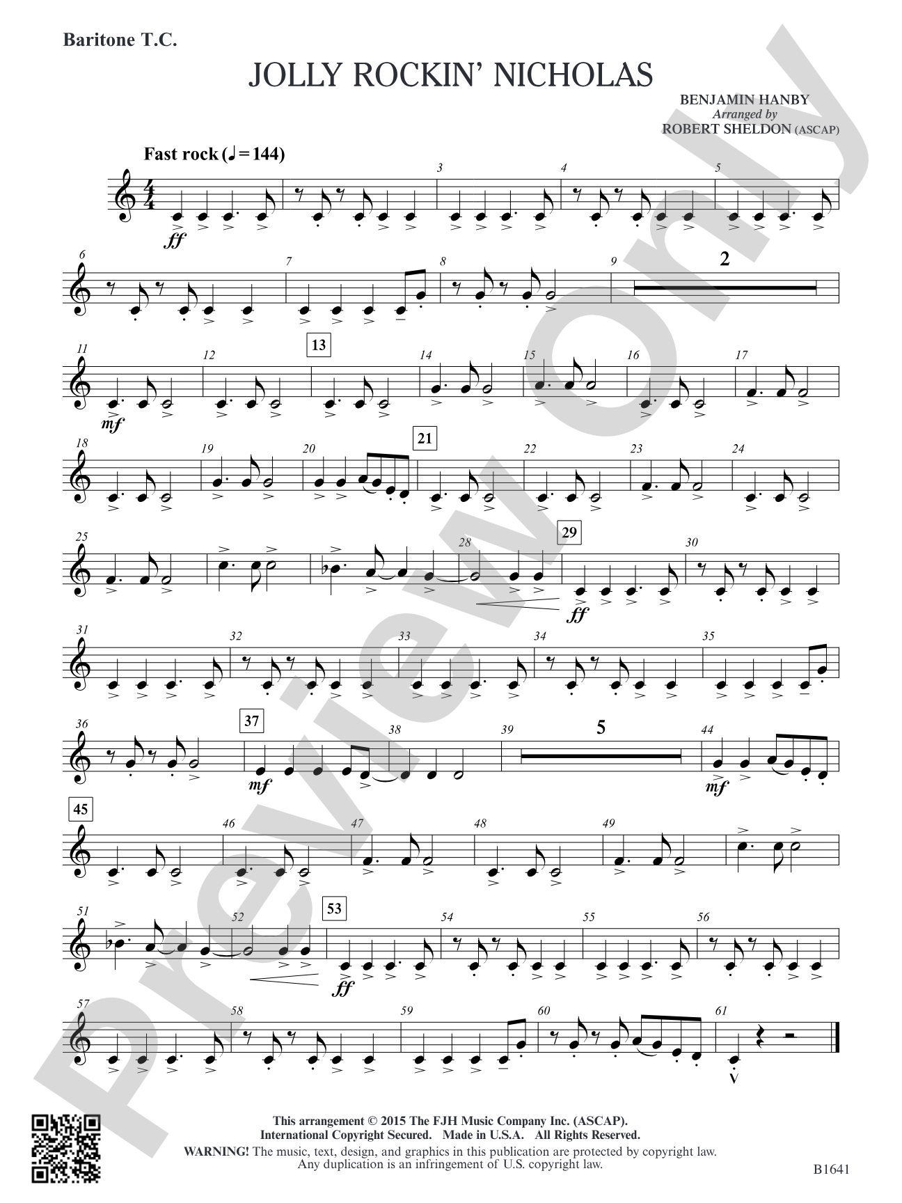 Jolly Rockin' Nicholas: Baritone T.C.