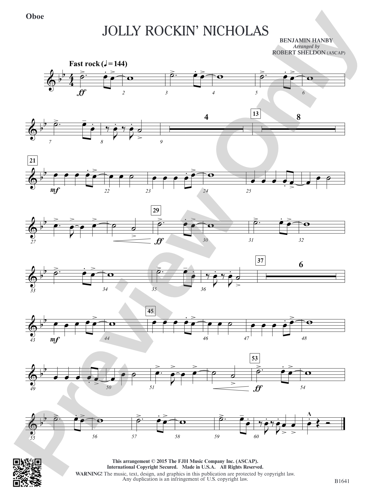 Jolly Rockin' Nicholas: Oboe