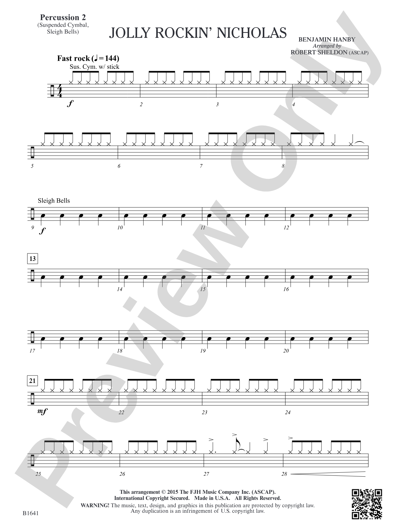 Jolly Rockin' Nicholas: Percussion 2