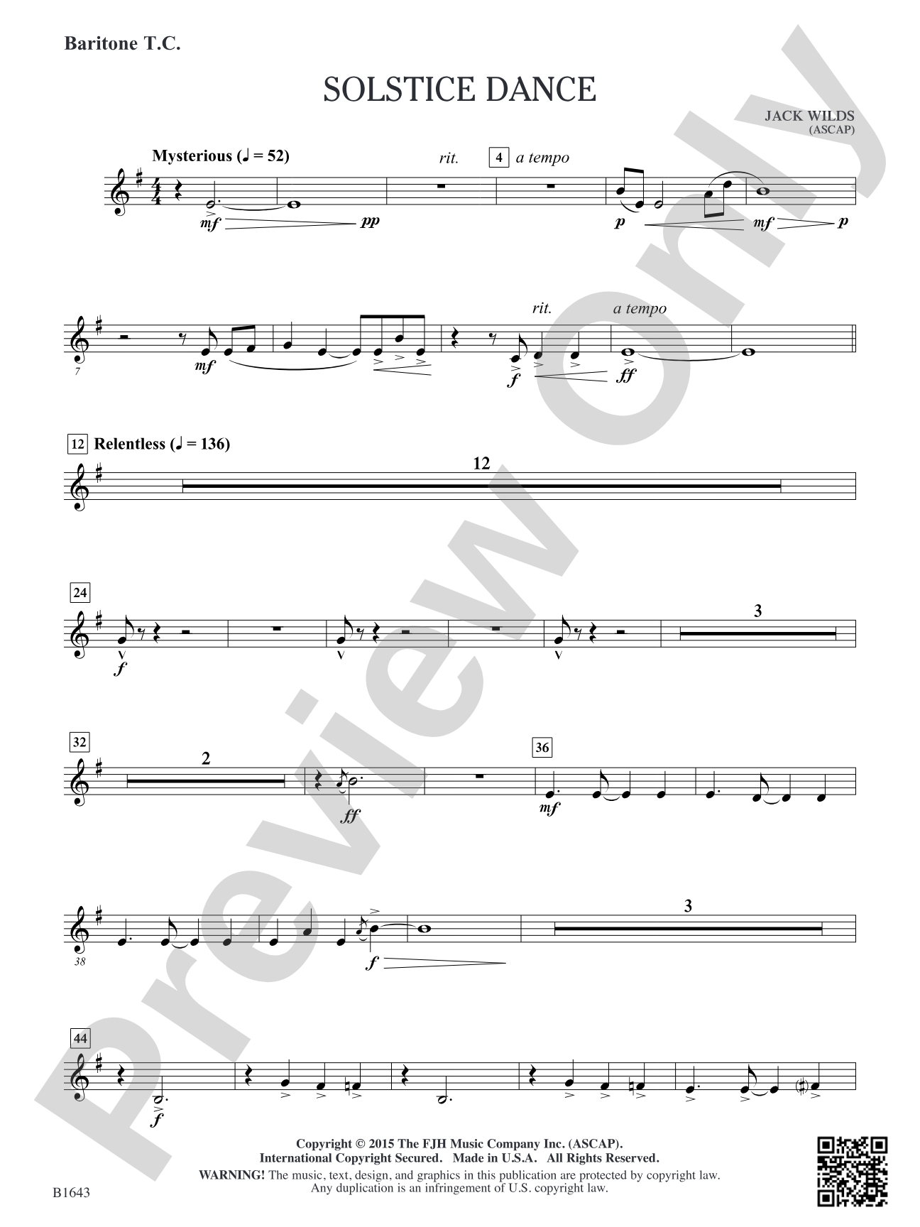 Solstice Dance: Baritone T.C.