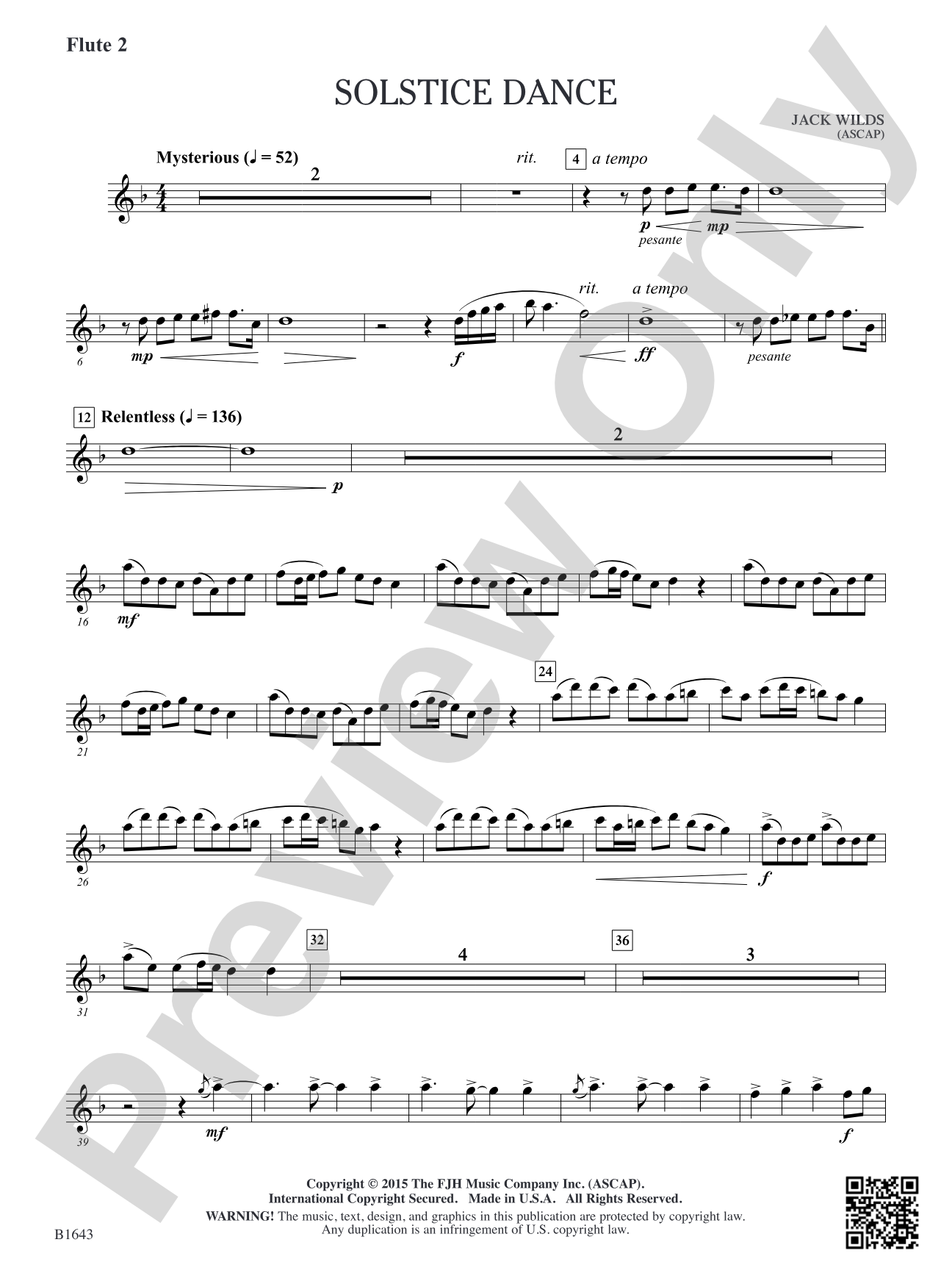 Solstice Dance: Flute 2