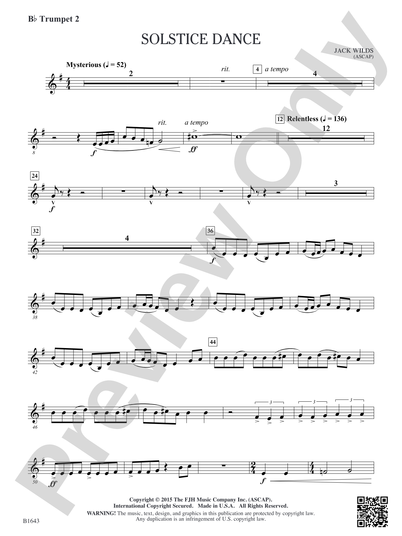 Solstice Dance: B-flat Trumpet 2