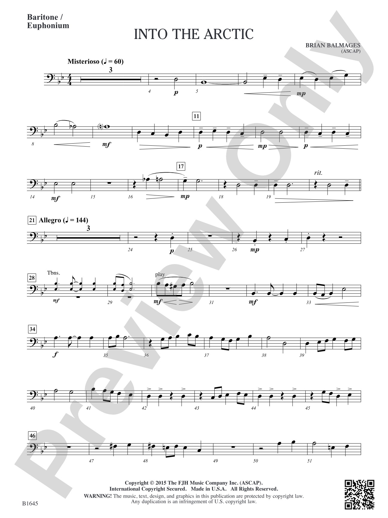 Into the Arctic: Baritone / Euphonium
