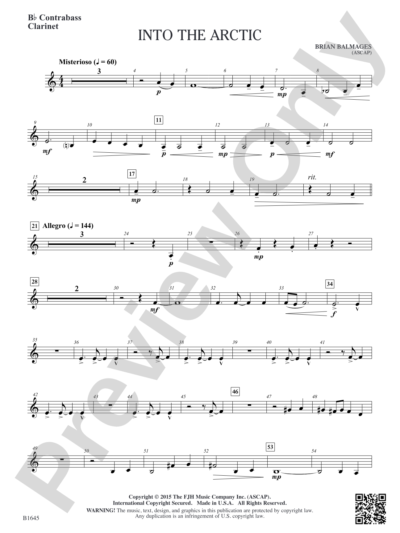 Into the Arctic: B-flat Contrabass Clarinet