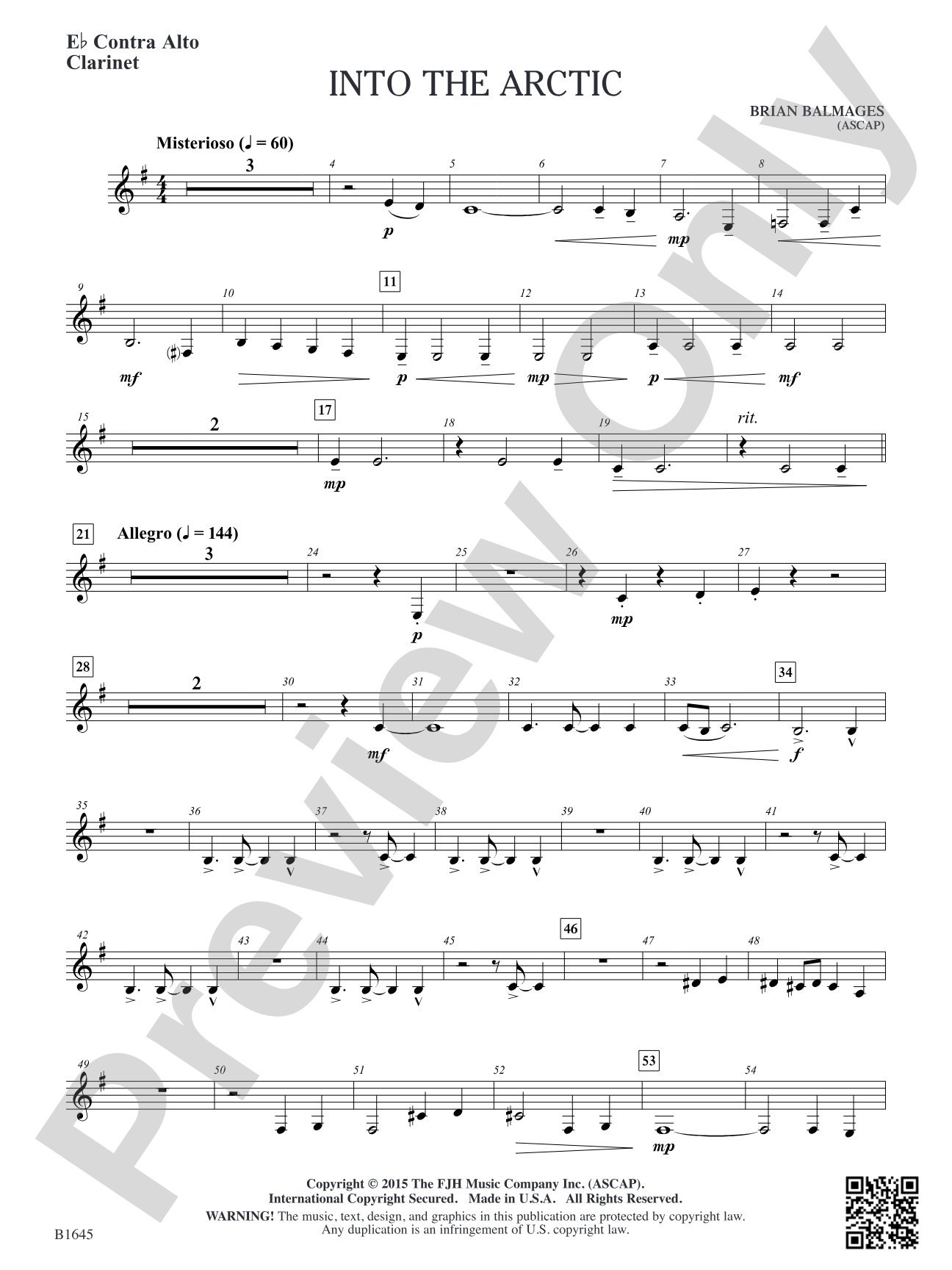 Into the Arctic: E-flat Contra Alto Clarinet