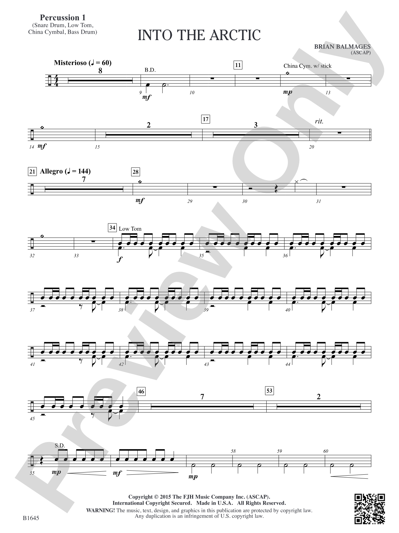 Into the Arctic: Percussion 1