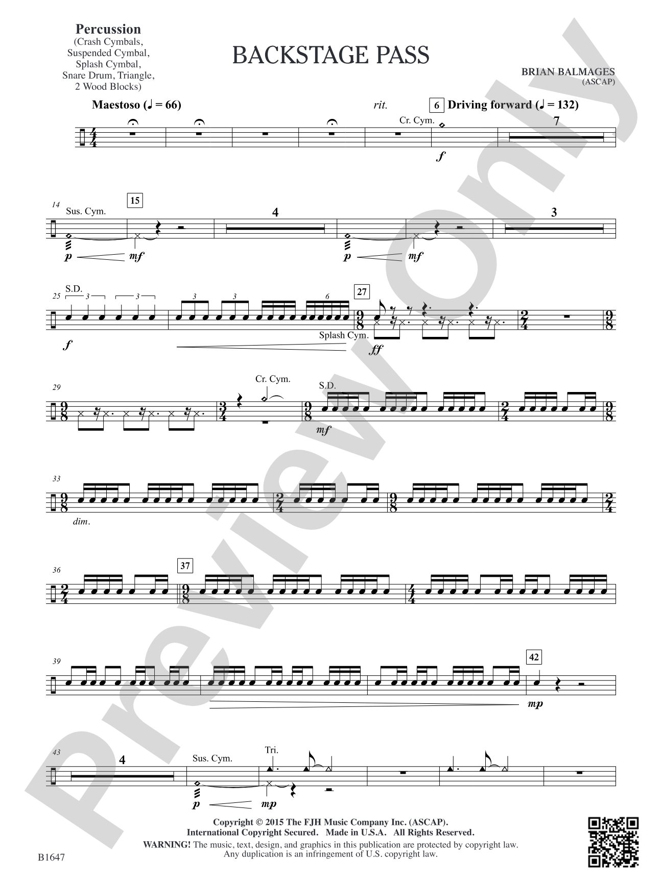 Backstage Pass: Percussion