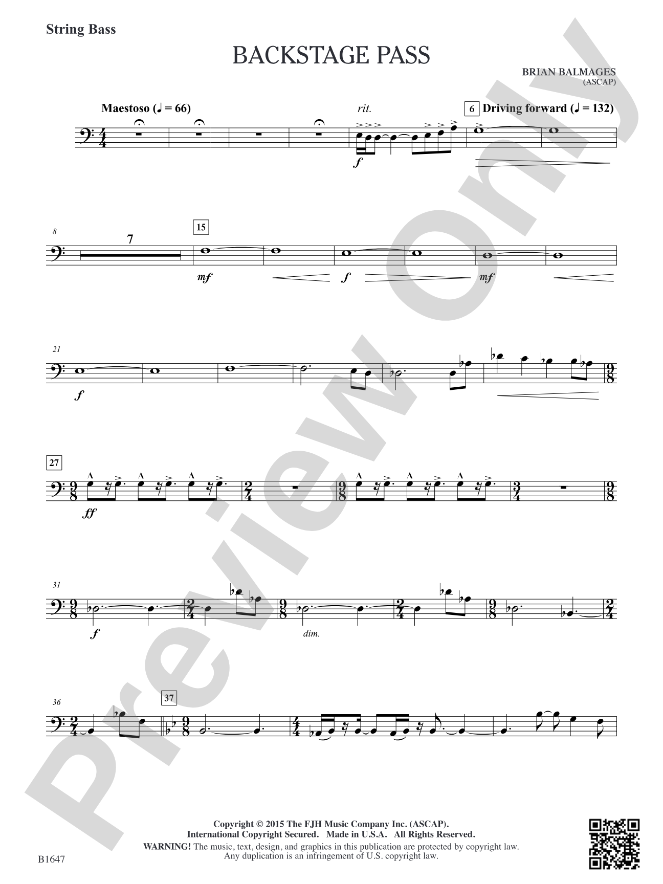 Backstage Pass: String Bass