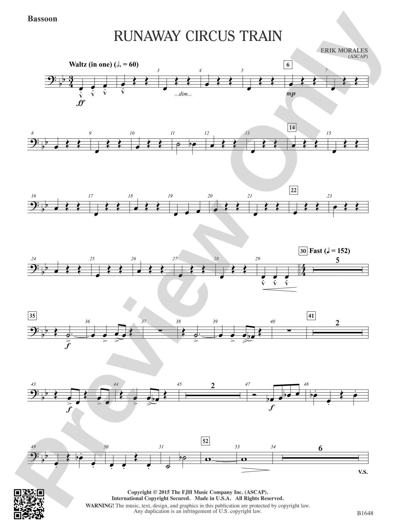 Runaway Circus Train: Bassoon