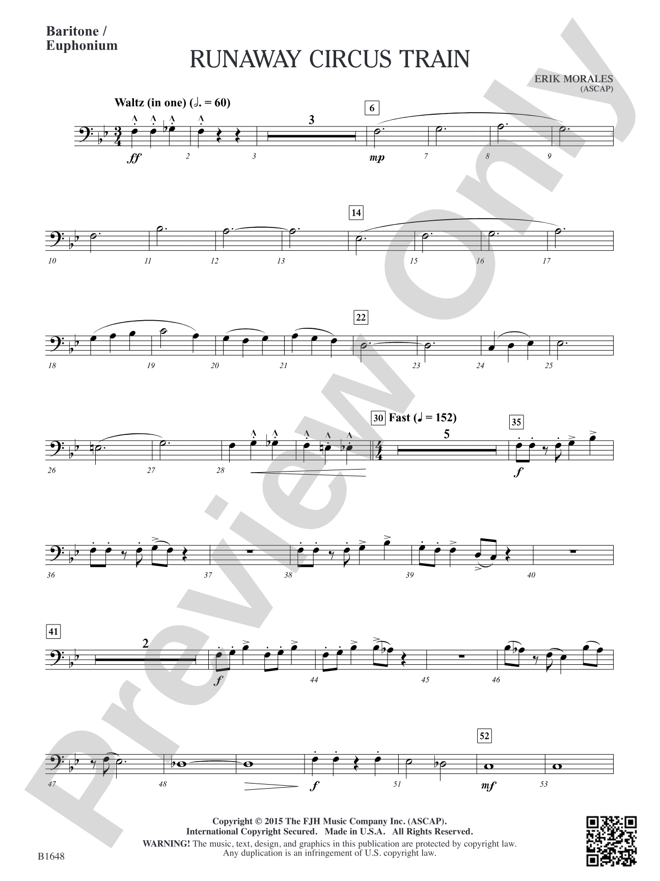 Runaway Circus Train: Baritone / Euphonium