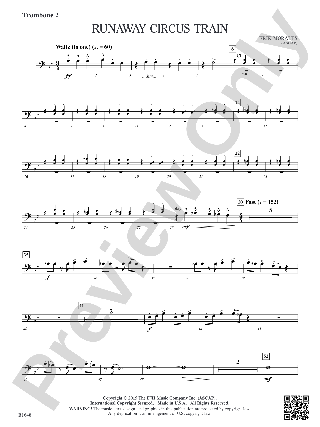 Runaway Circus Train: Trombone 2
