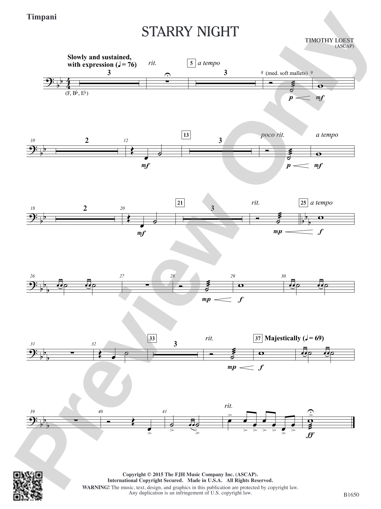 Starry Night: Timpani