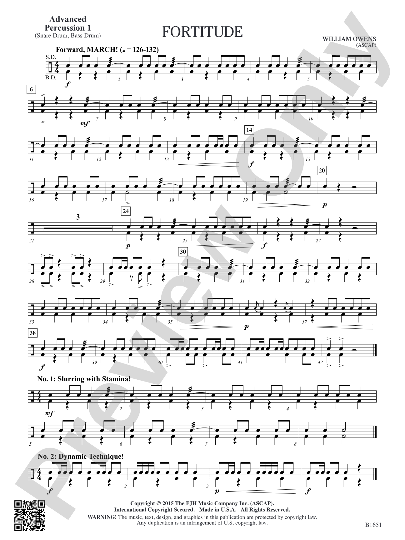 Fortitude: Adv. Percussion 1