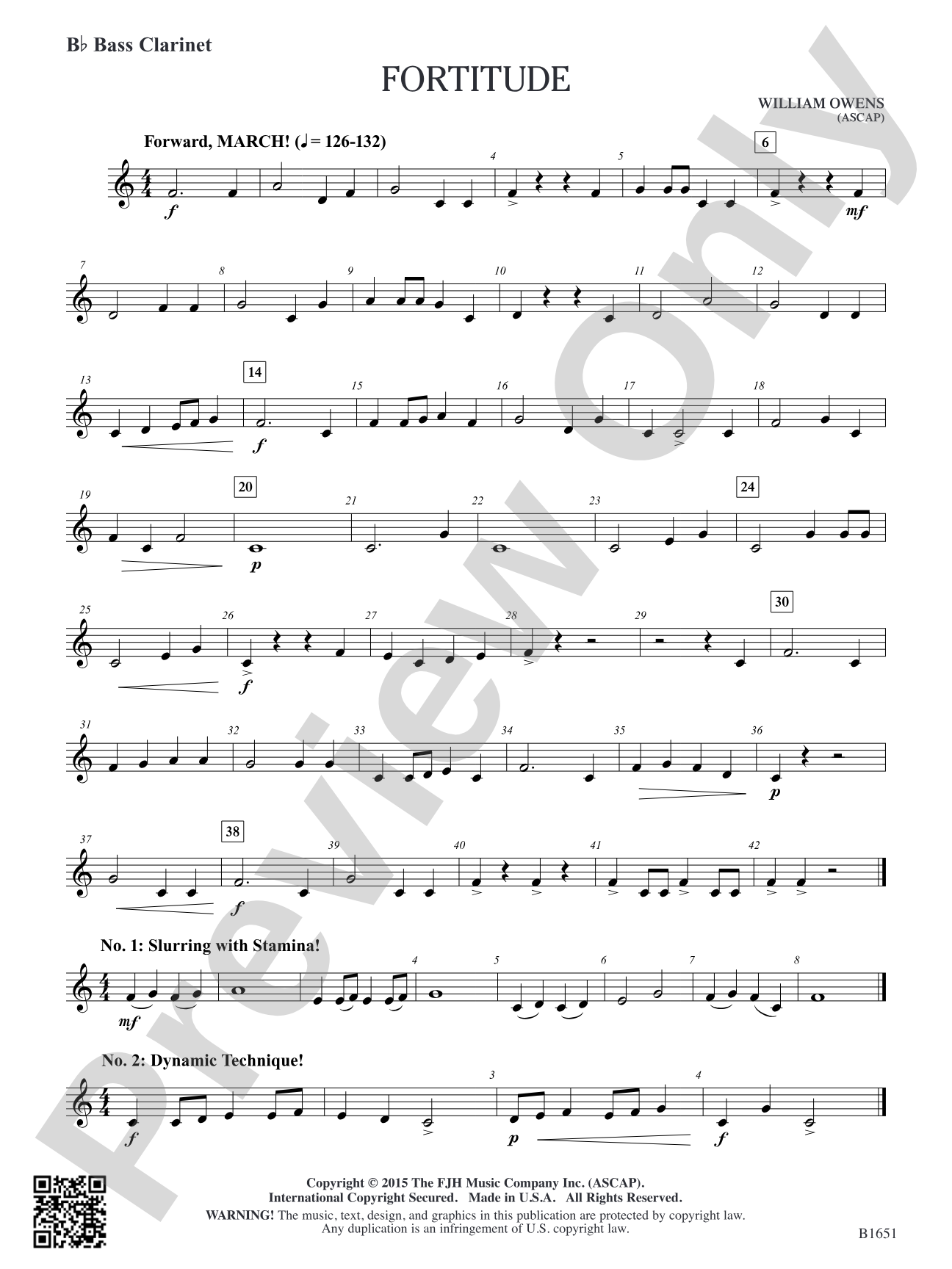 Fortitude: B-flat Bass Clarinet