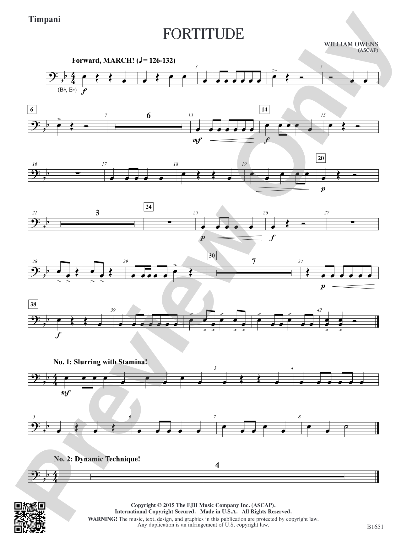 Fortitude: Timpani (opt.)
