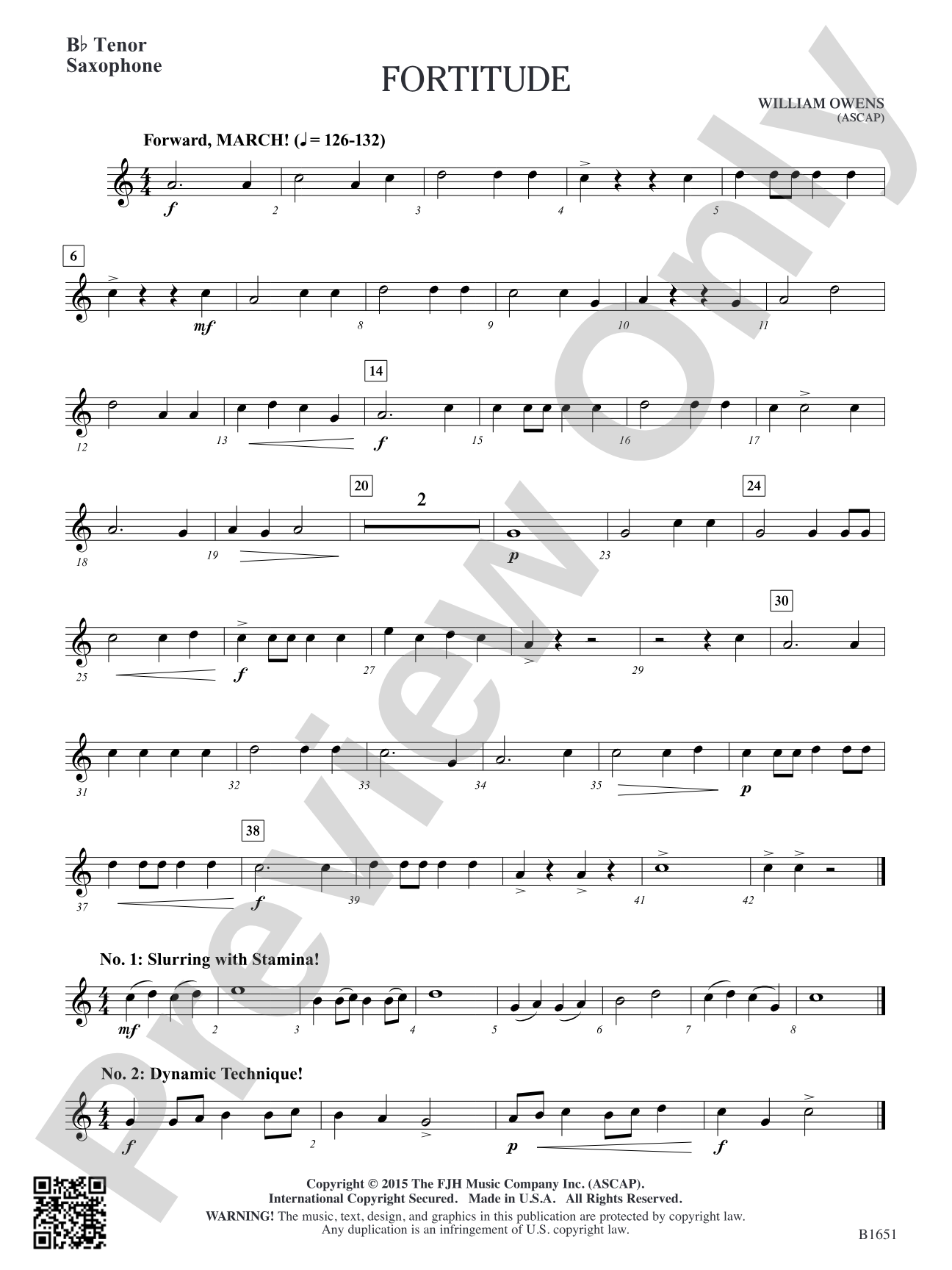 Fortitude: B-flat Tenor Saxophone