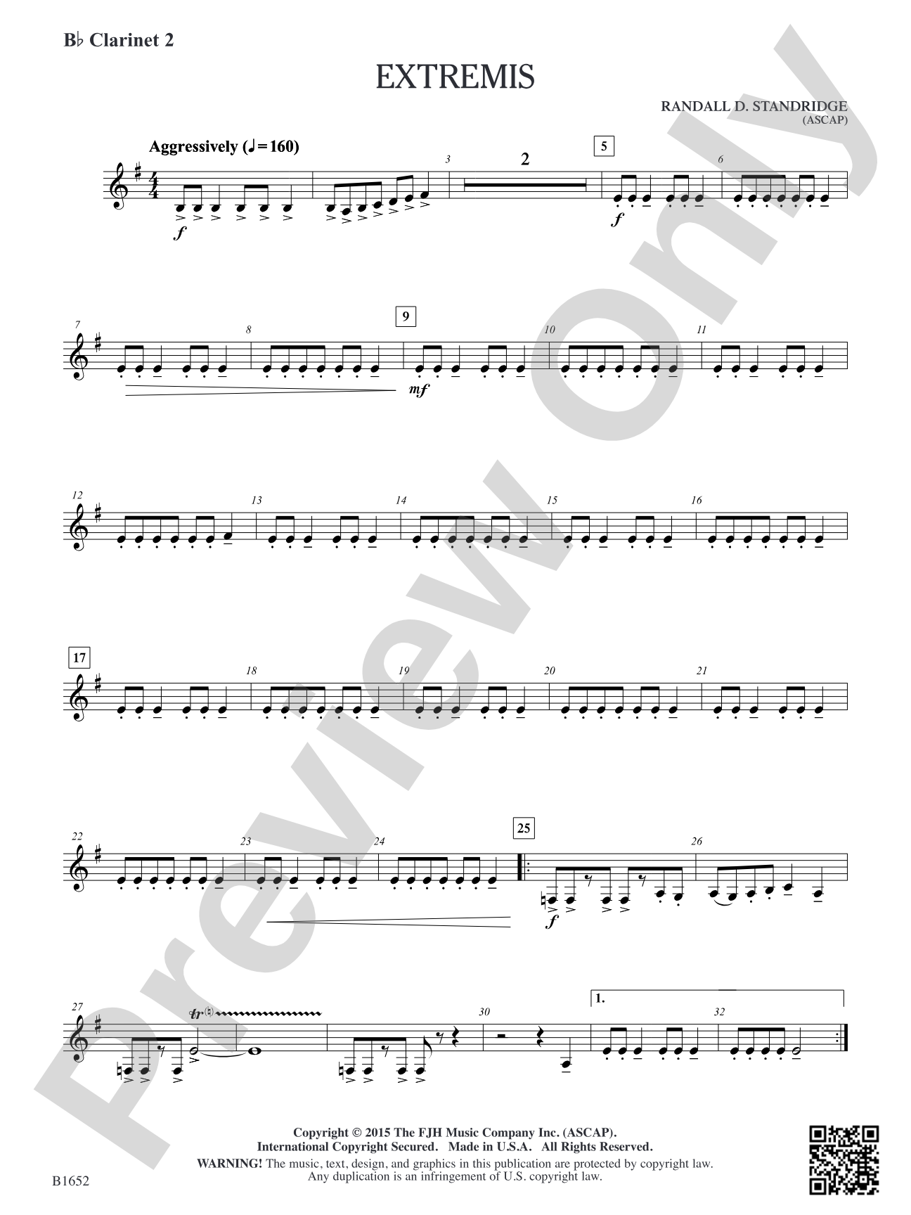Extremis: B-flat Clarinet 2