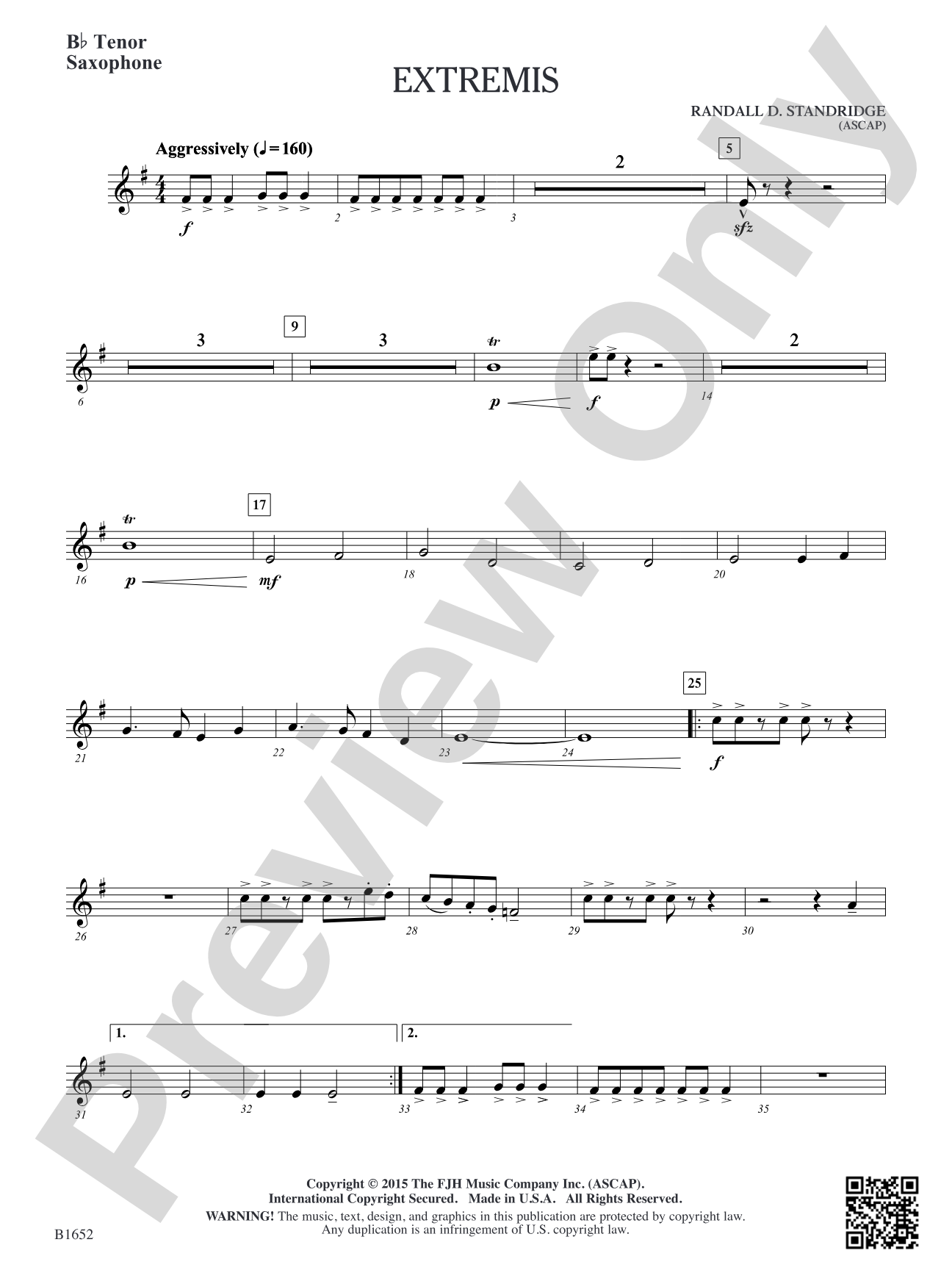 Extremis: B-flat Tenor Saxophone