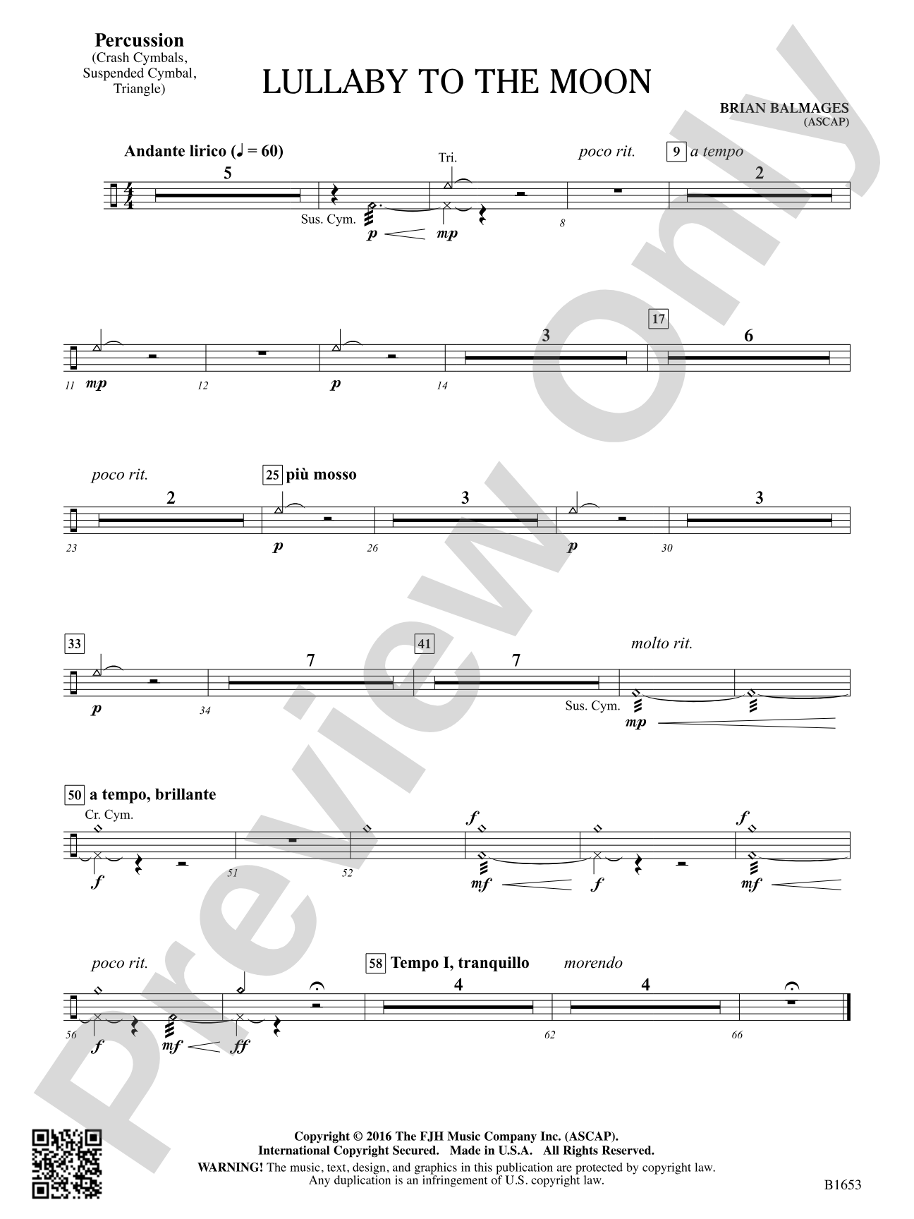 Lullaby to the Moon: Percussion