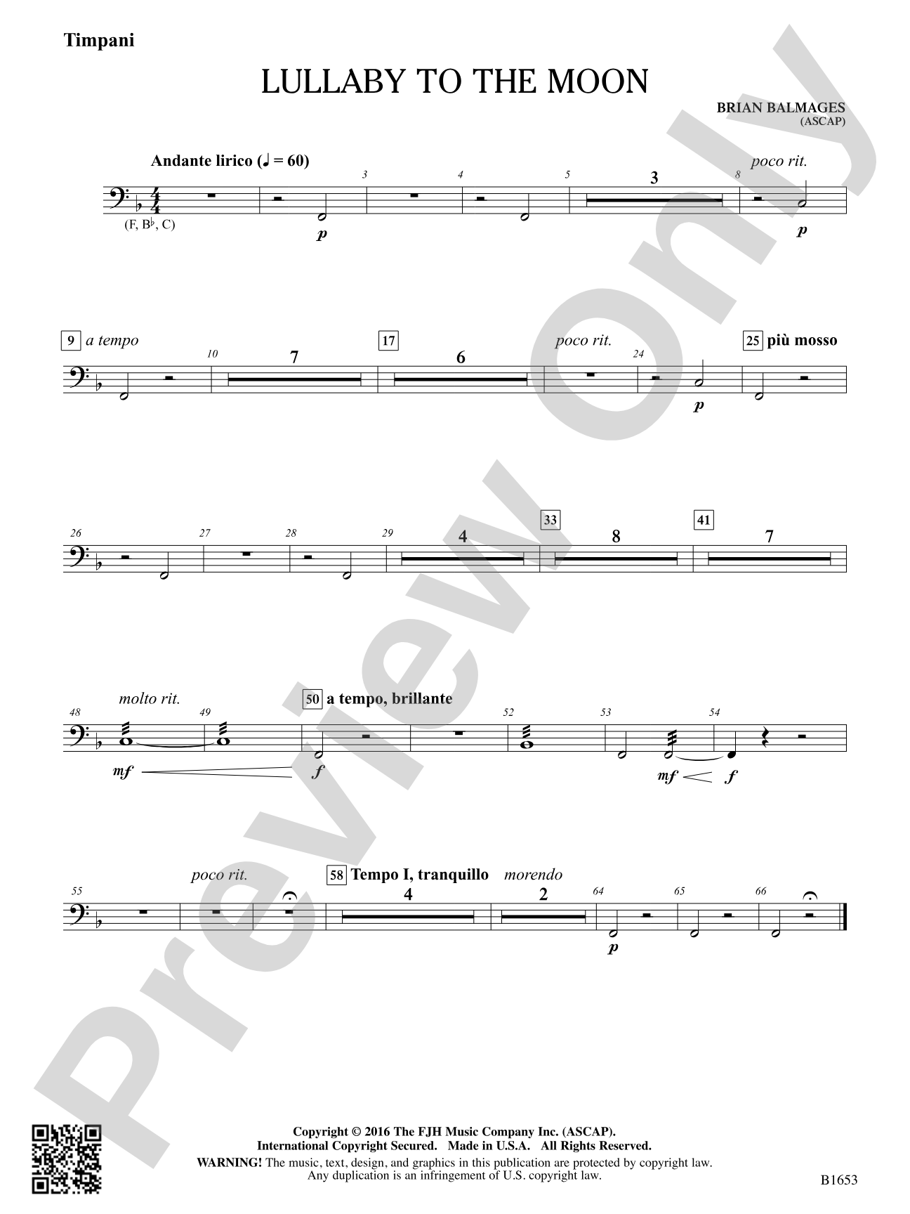 Lullaby to the Moon: Timpani