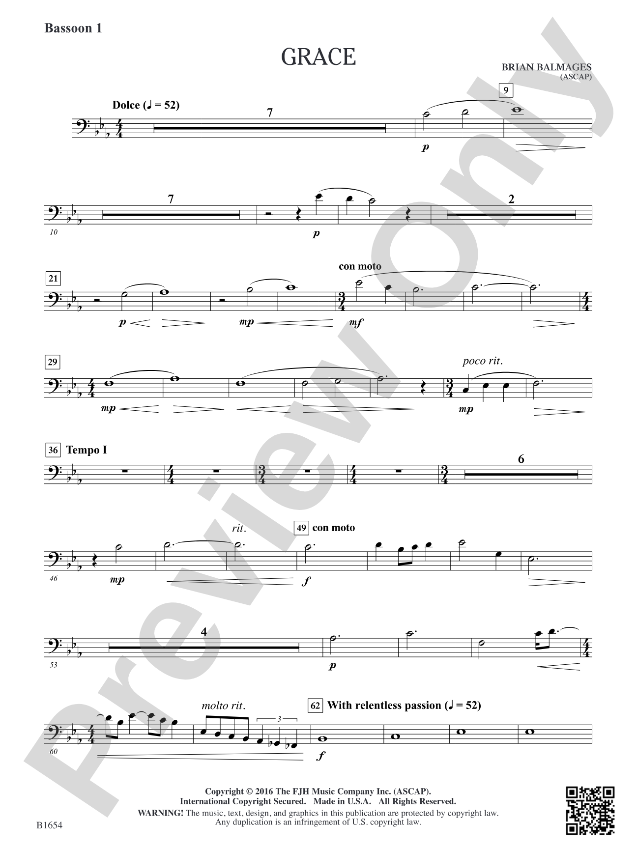 Grace: Bassoon 1