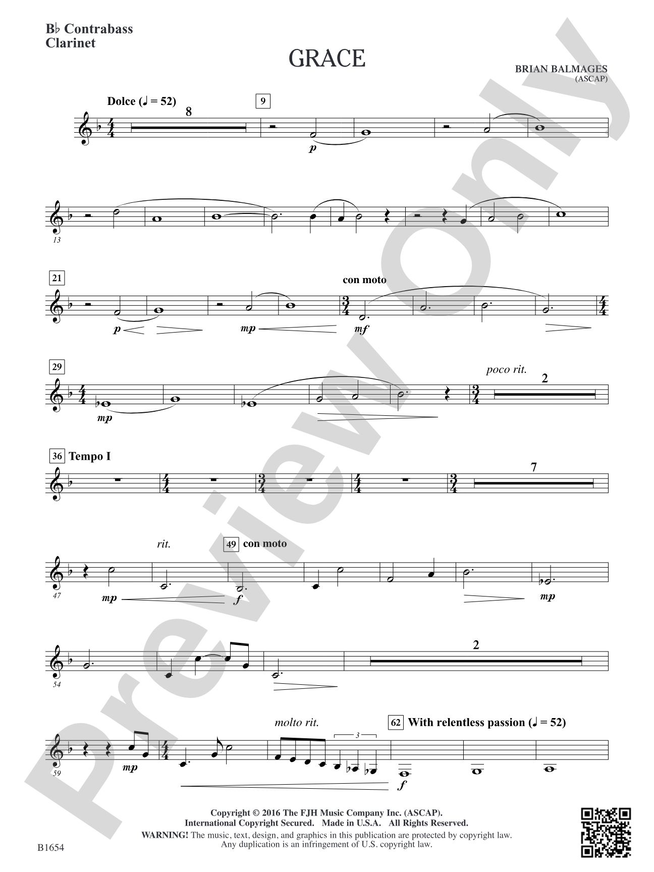 Grace: B-flat Contrabass Clarinet