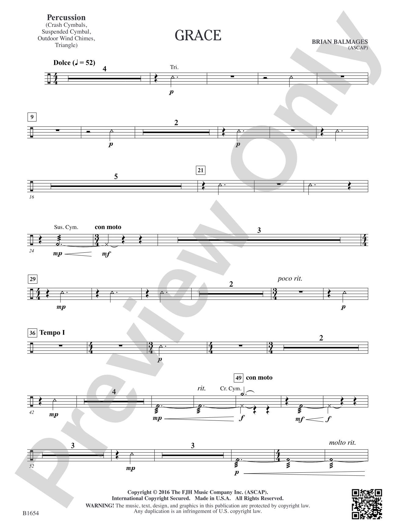 Grace: Percussion