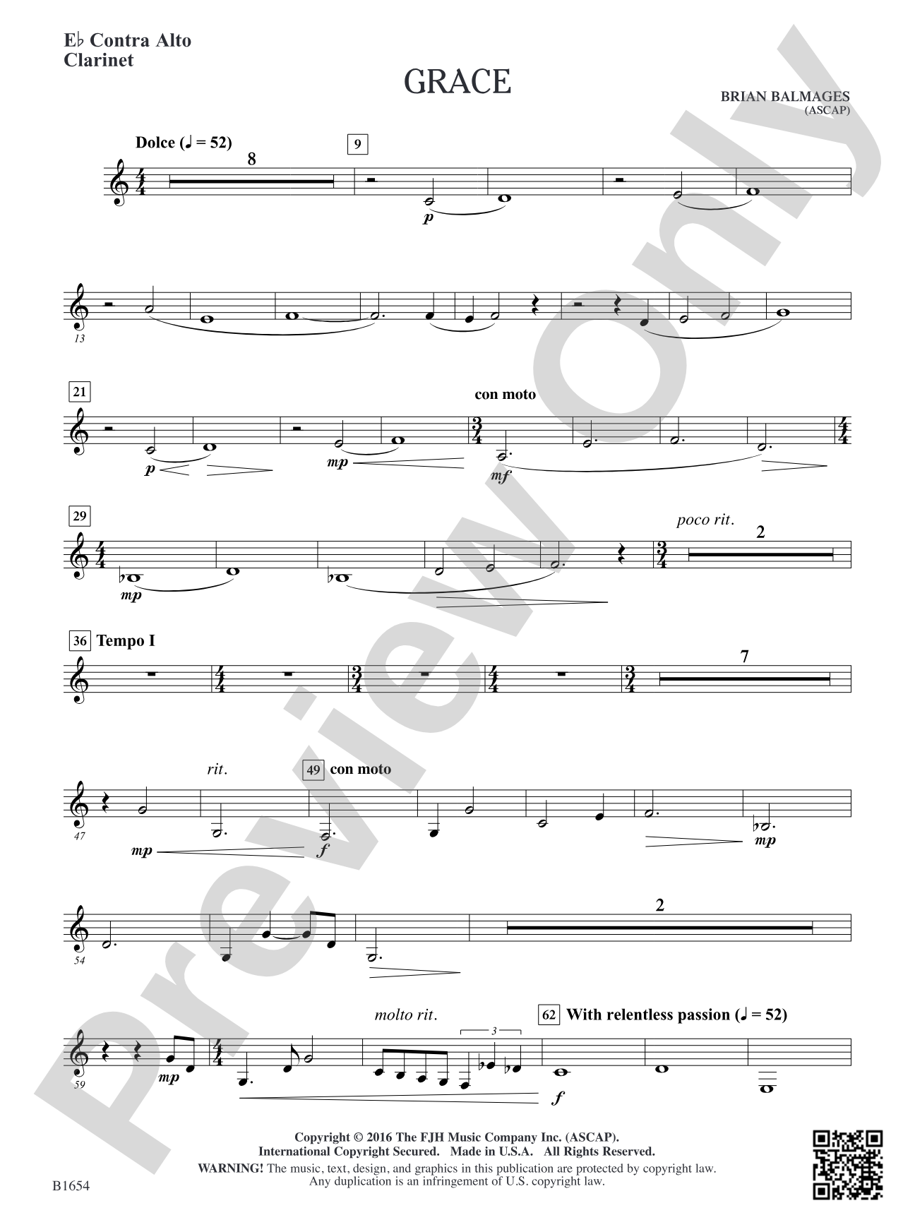 Grace: E-flat Contra Alto Clarinet