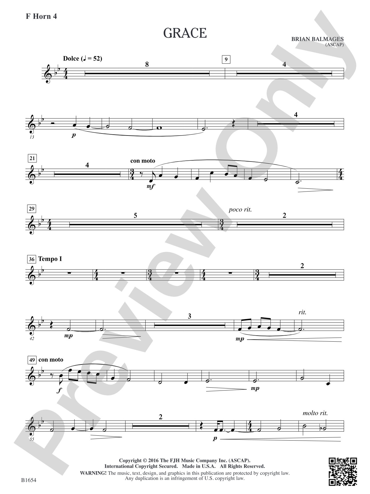 Grace: F Horn 4