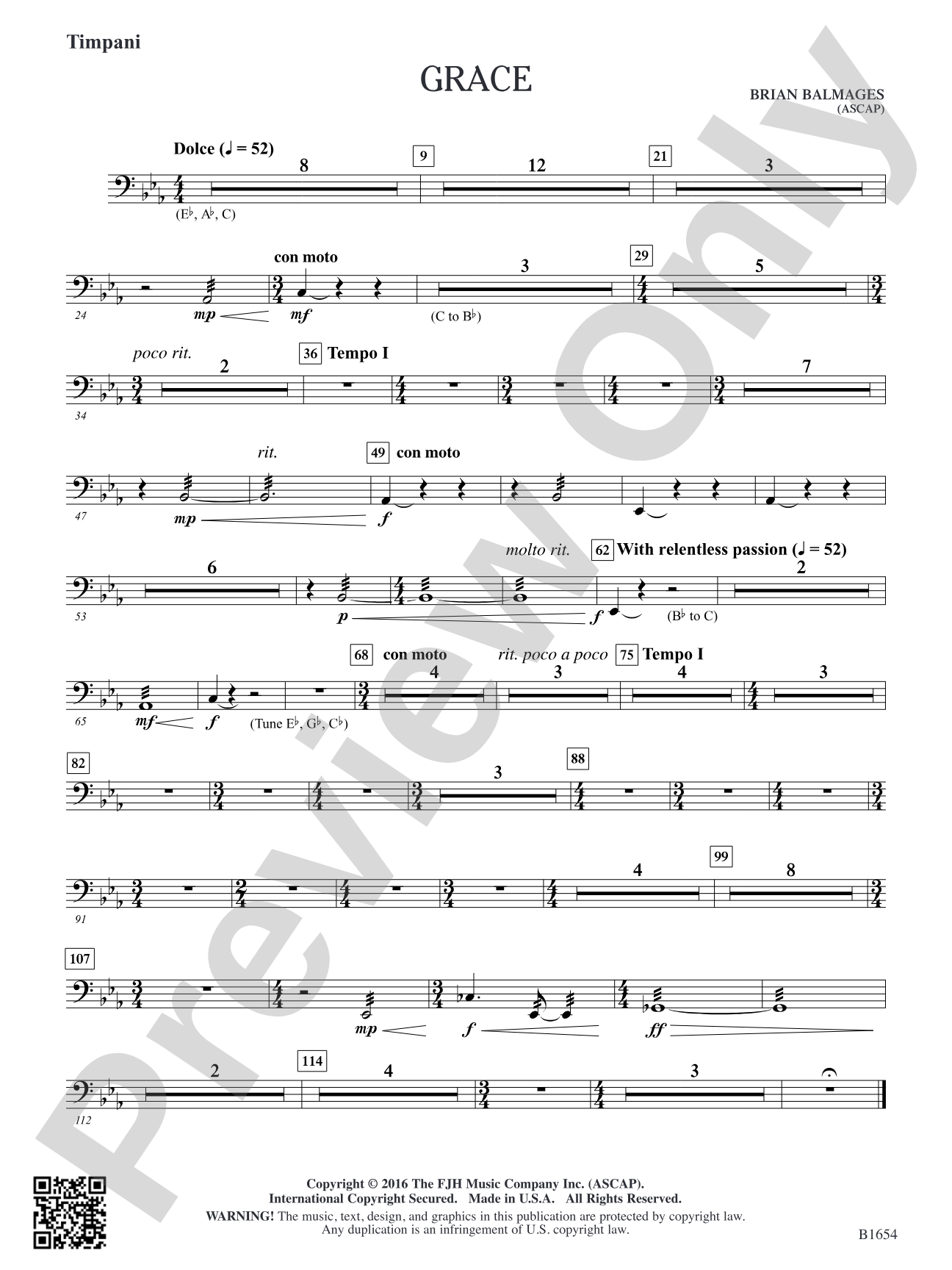 Grace: Timpani