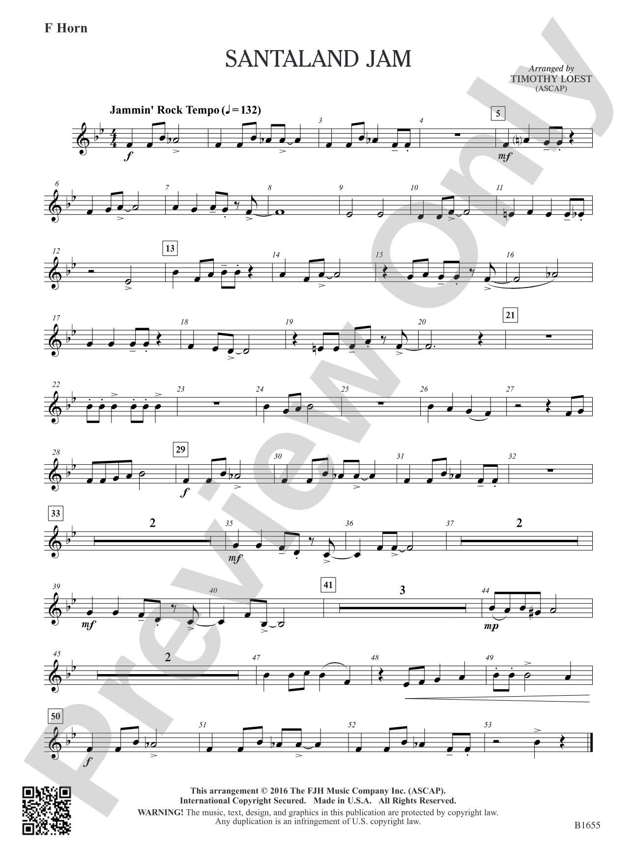 Santaland Jam: F Horn