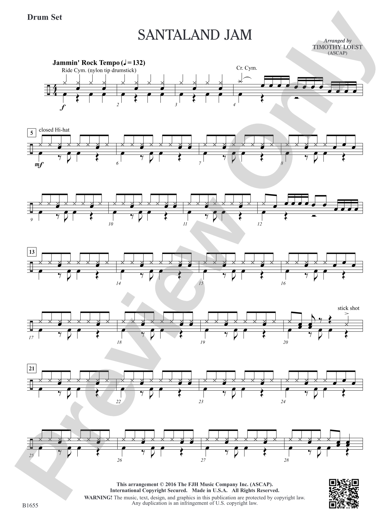 Santaland Jam: Drum Set (opt.)