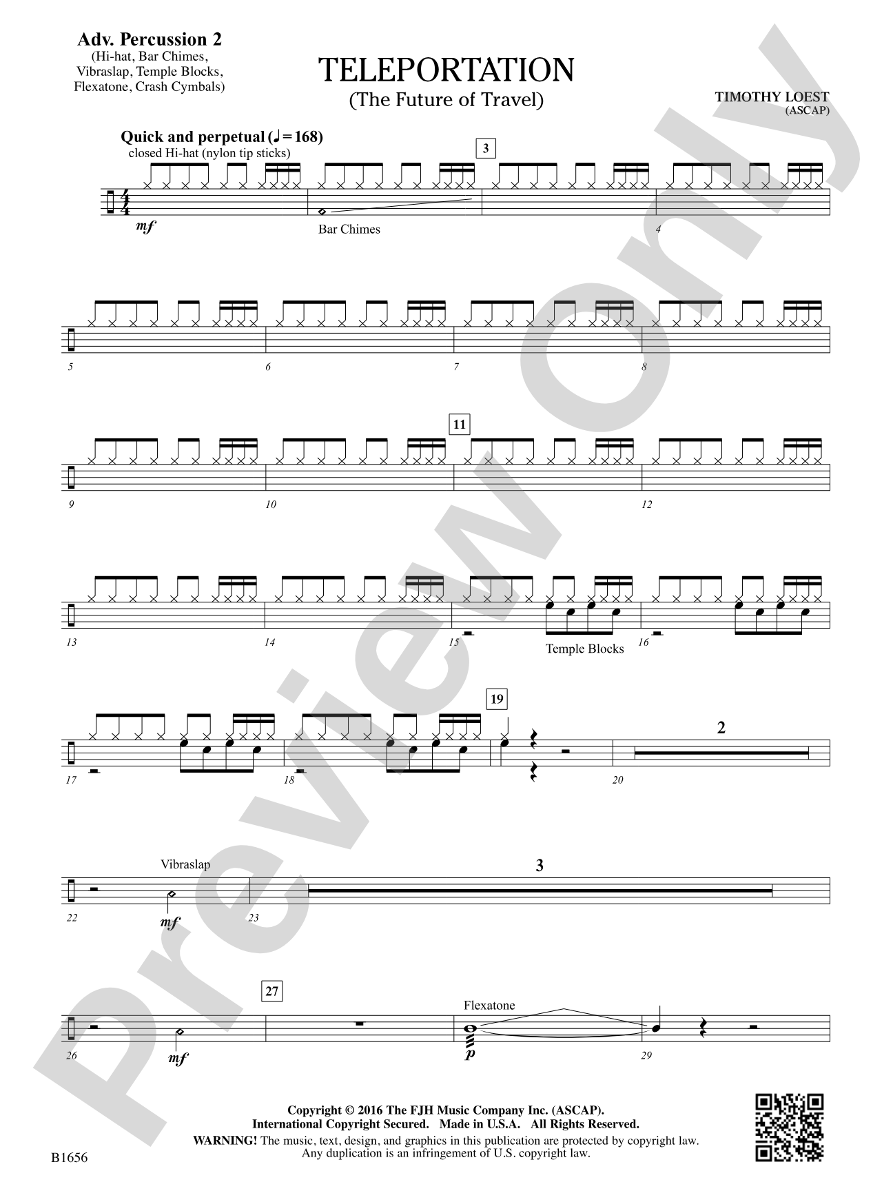 Teleportation: Adv. Percussion 2