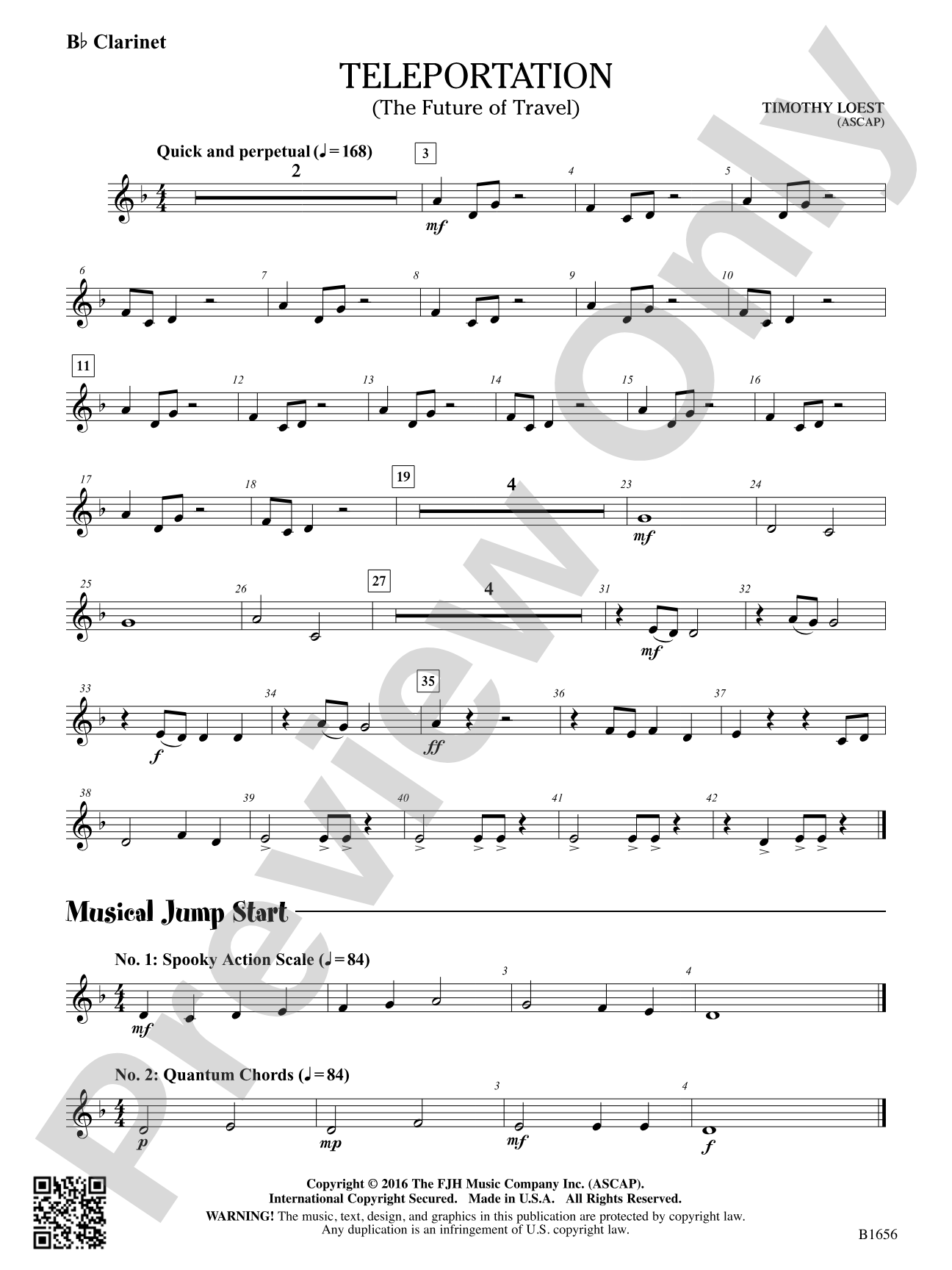 Teleportation: B-flat Clarinet
