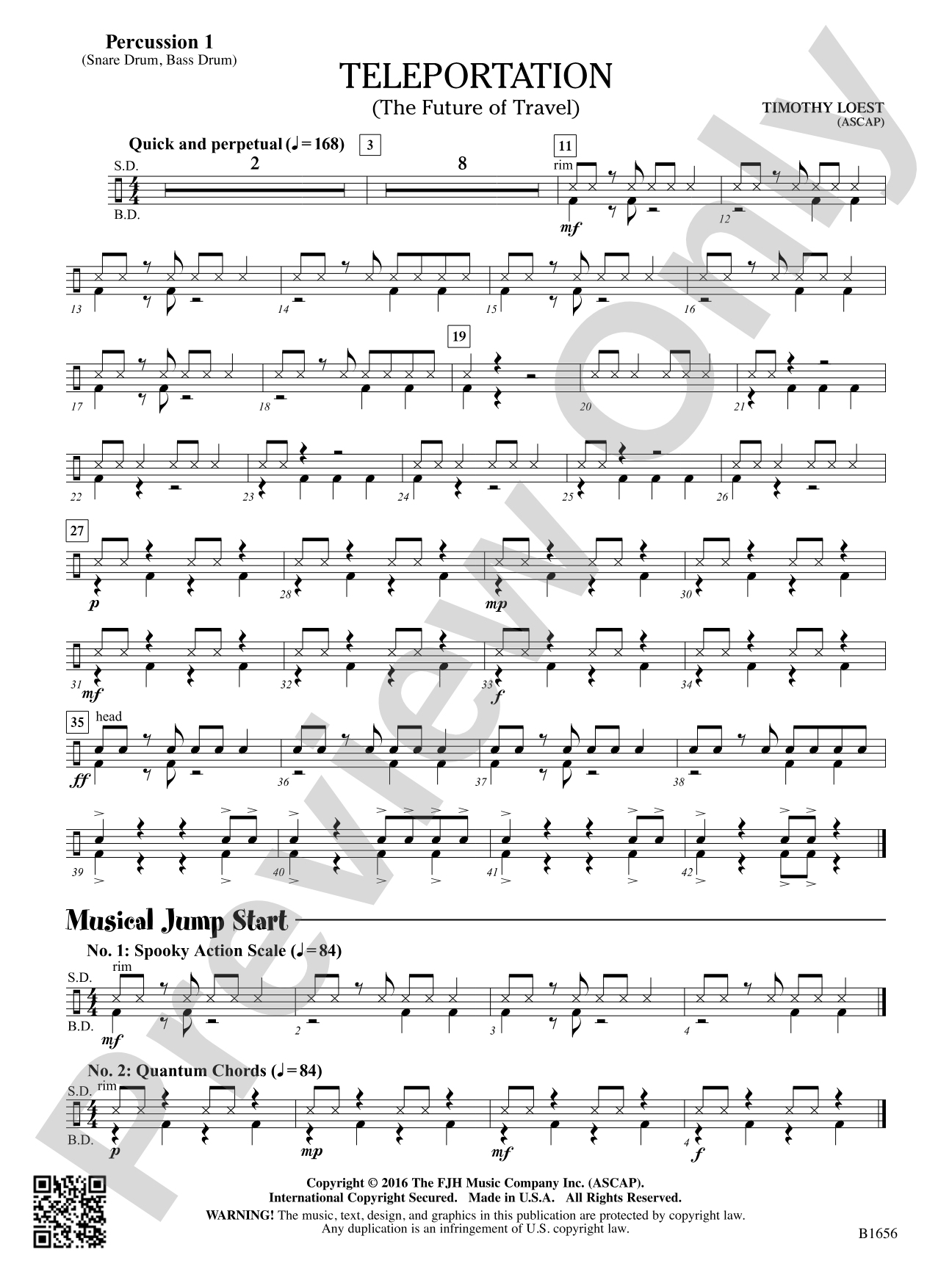 Teleportation: Percussion 1