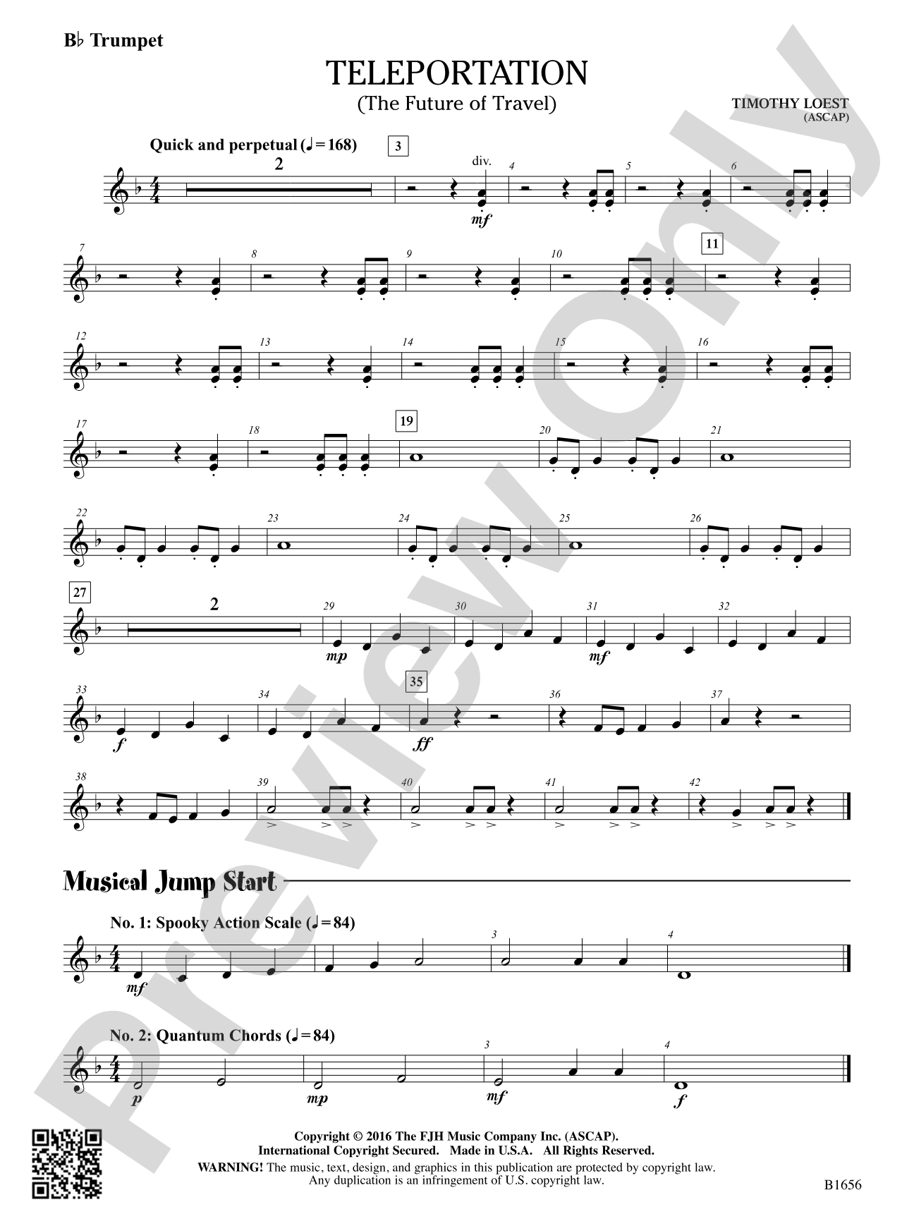 Teleportation: B-flat Trumpet