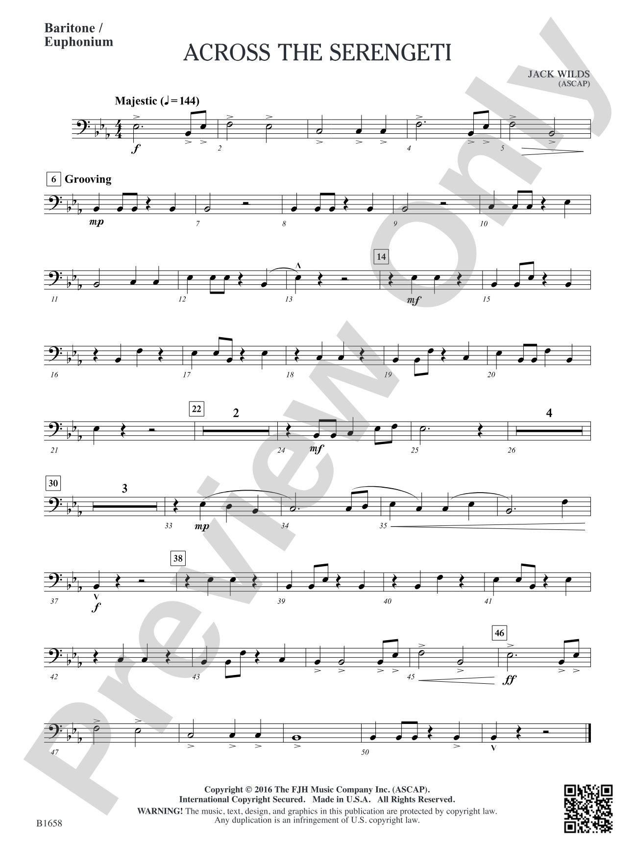 Across the Serengeti: Baritone / Euphonium