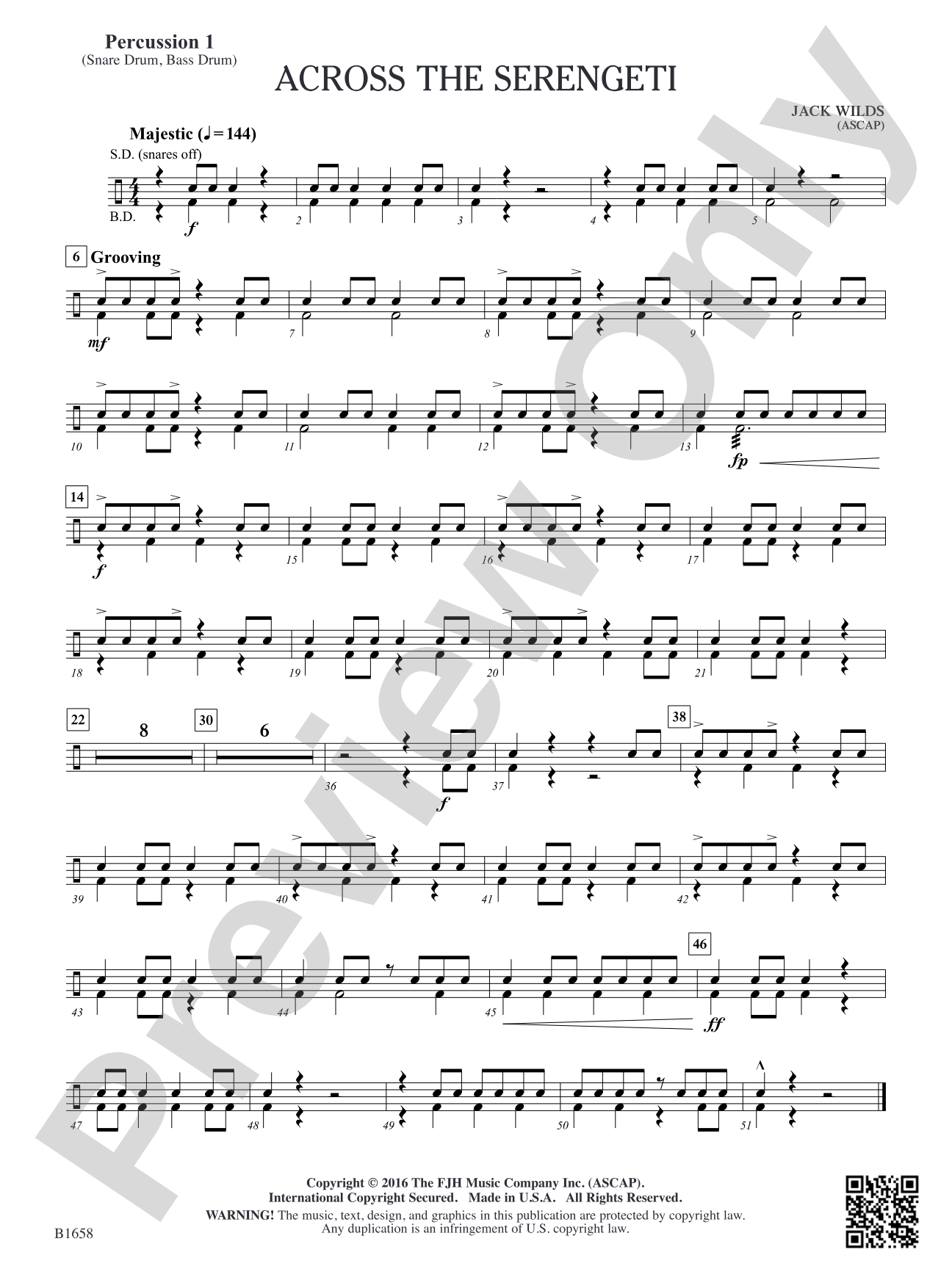 Across the Serengeti: Percussion 1