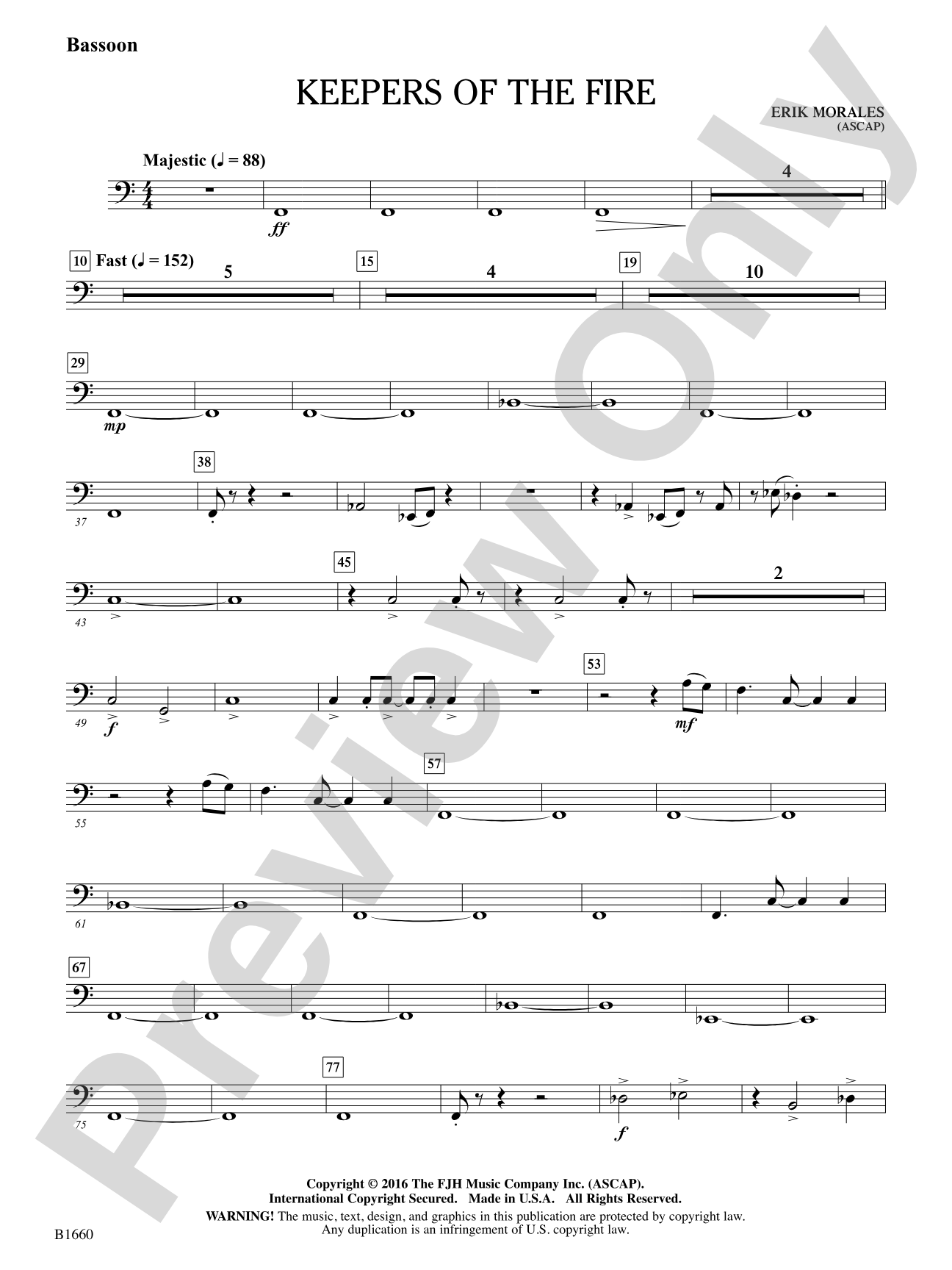 Keepers of the Fire: Bassoon