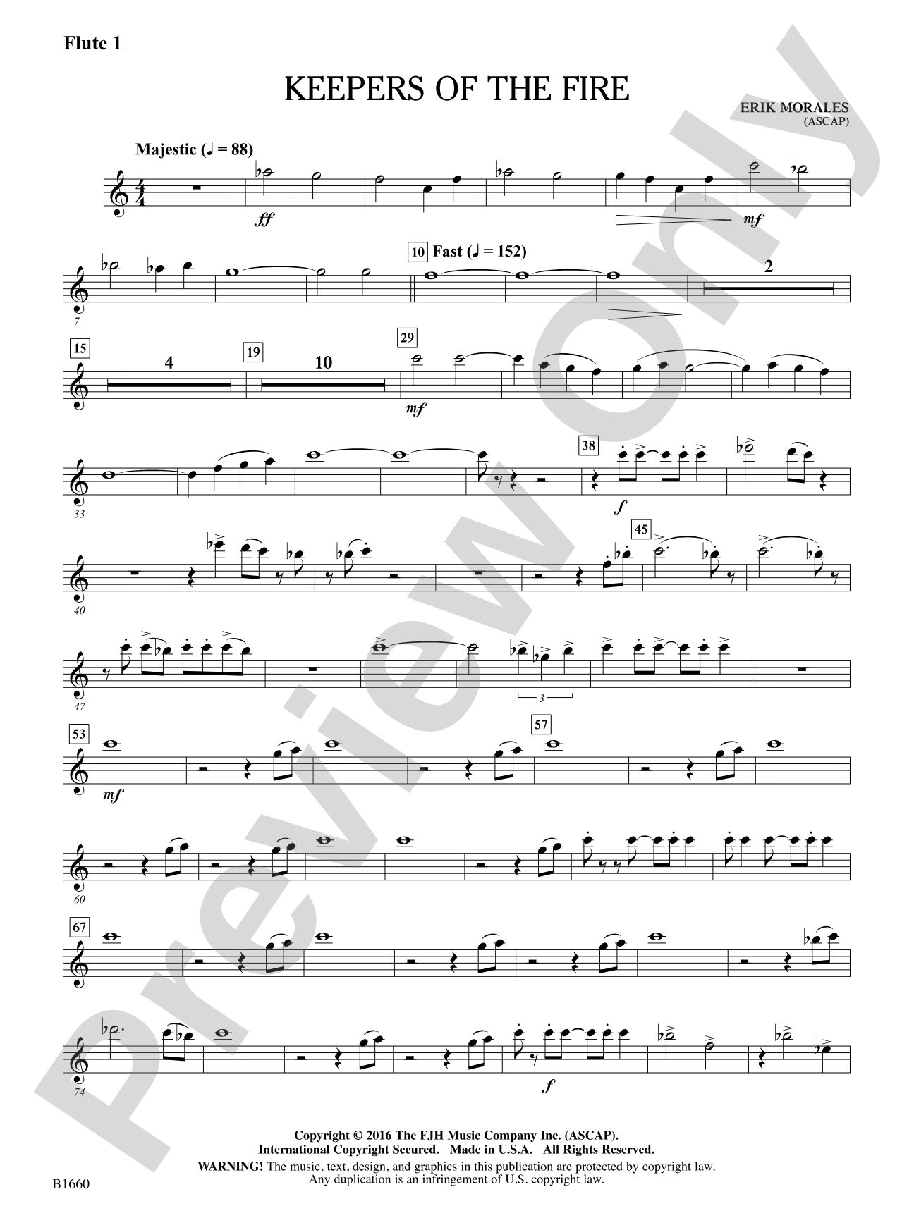 Keepers of the Fire: Flute 1