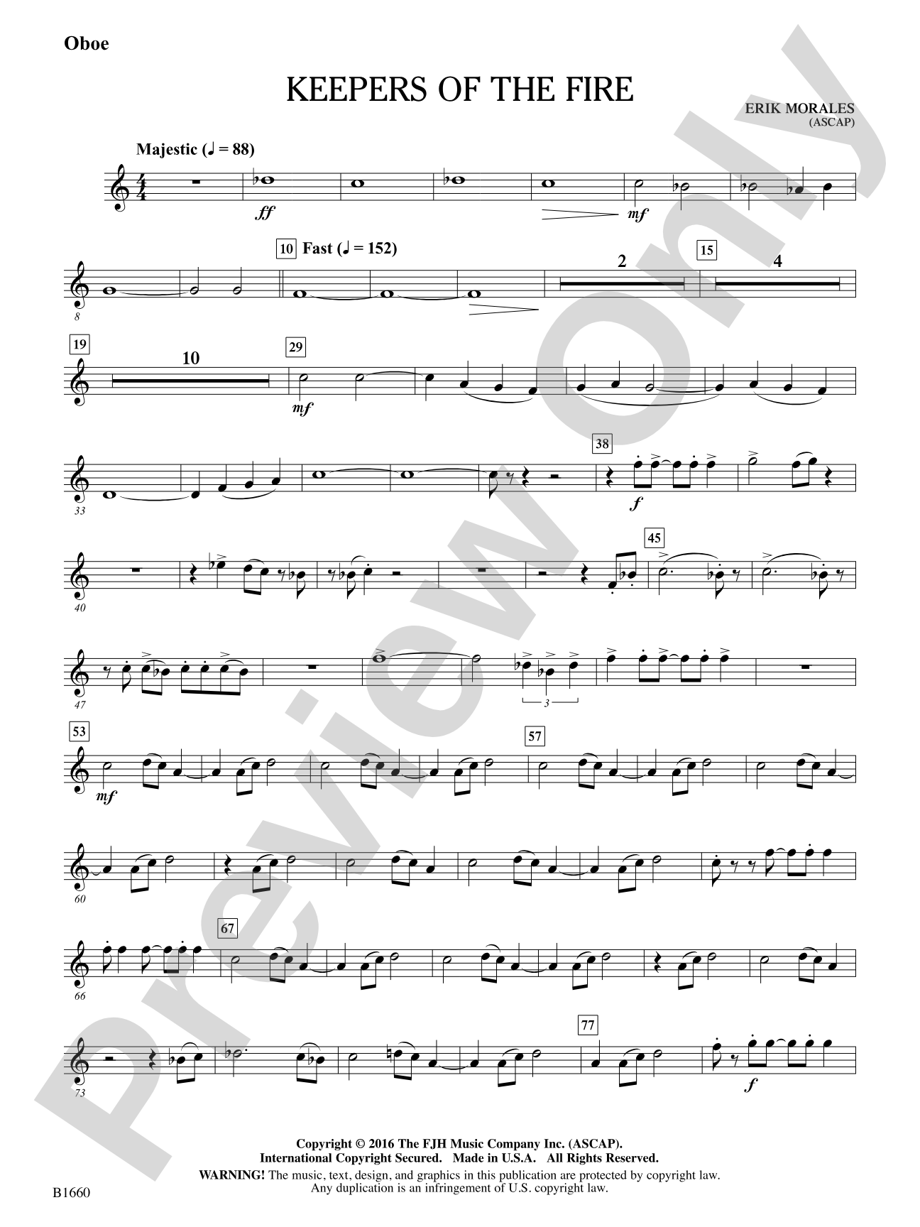 Keepers of the Fire: Oboe