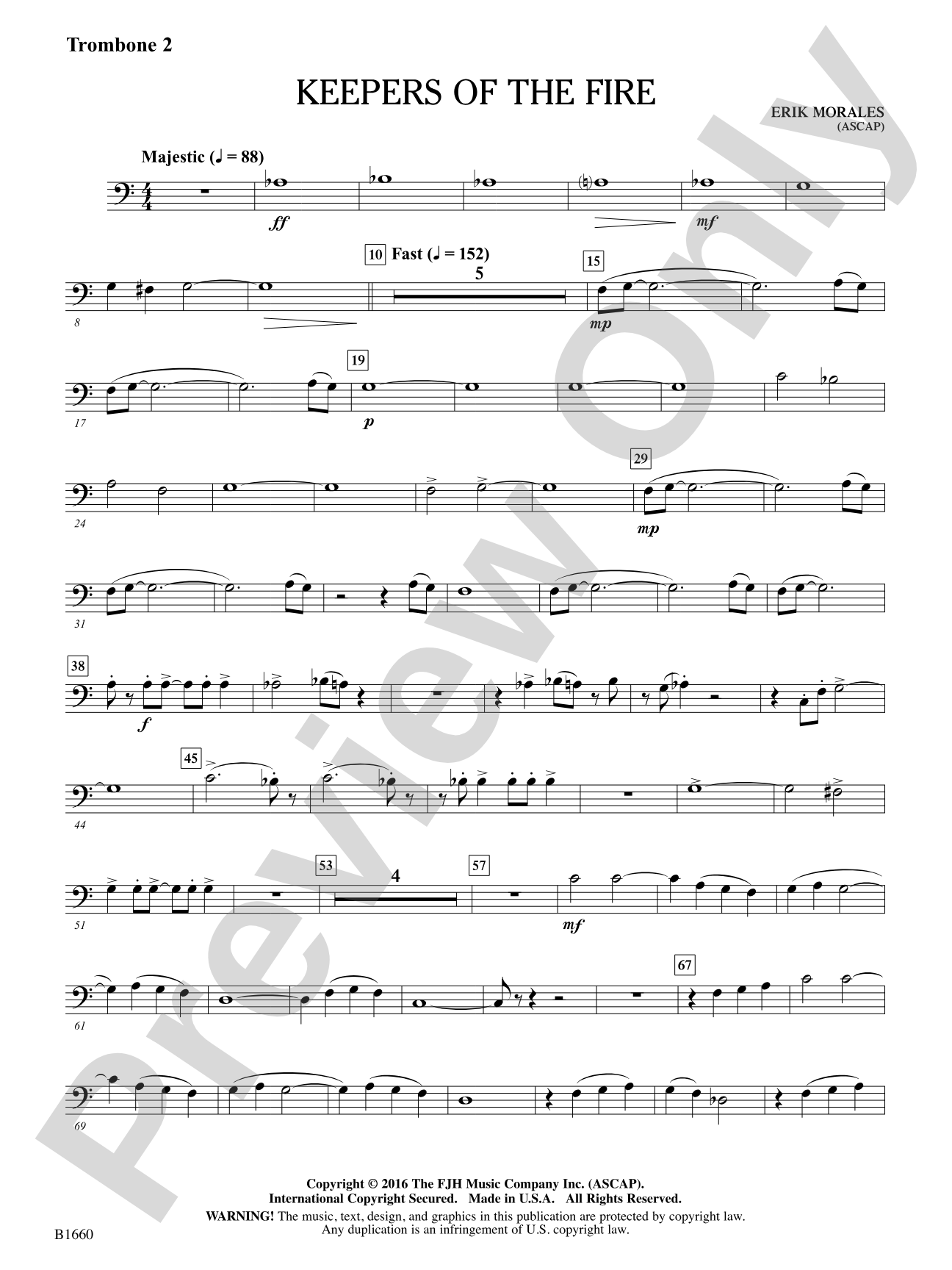 Keepers of the Fire: Trombone 2