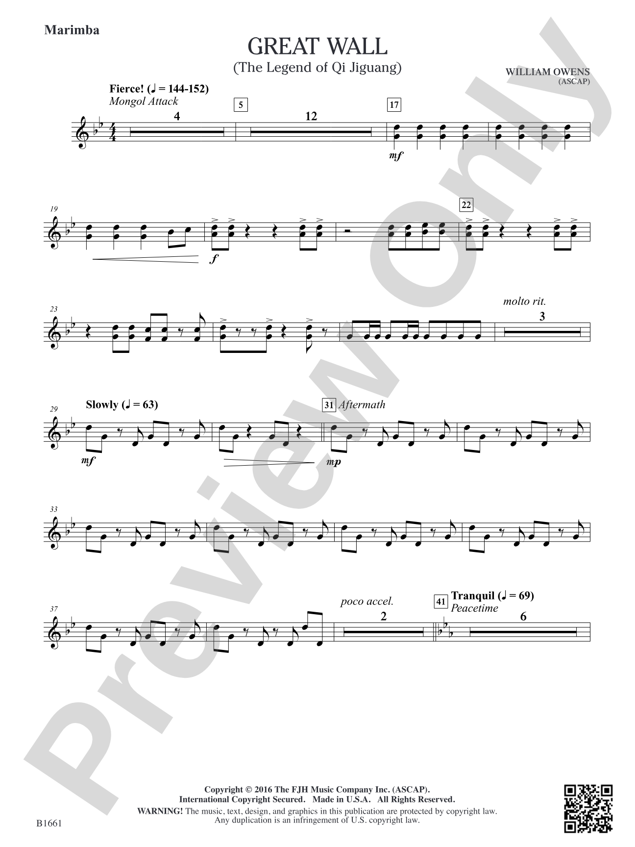 Great Wall: Marimba