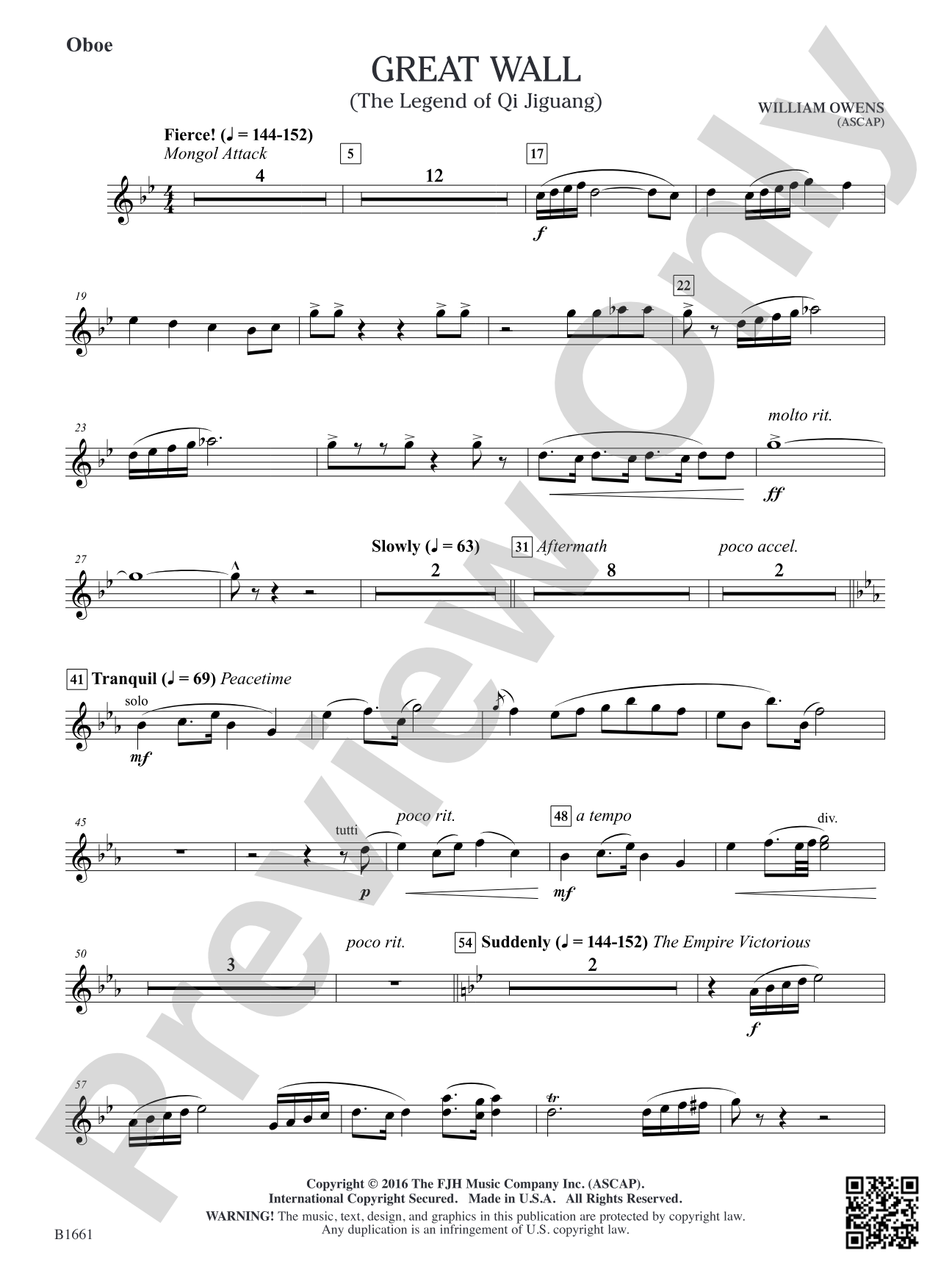 Great Wall: Oboe