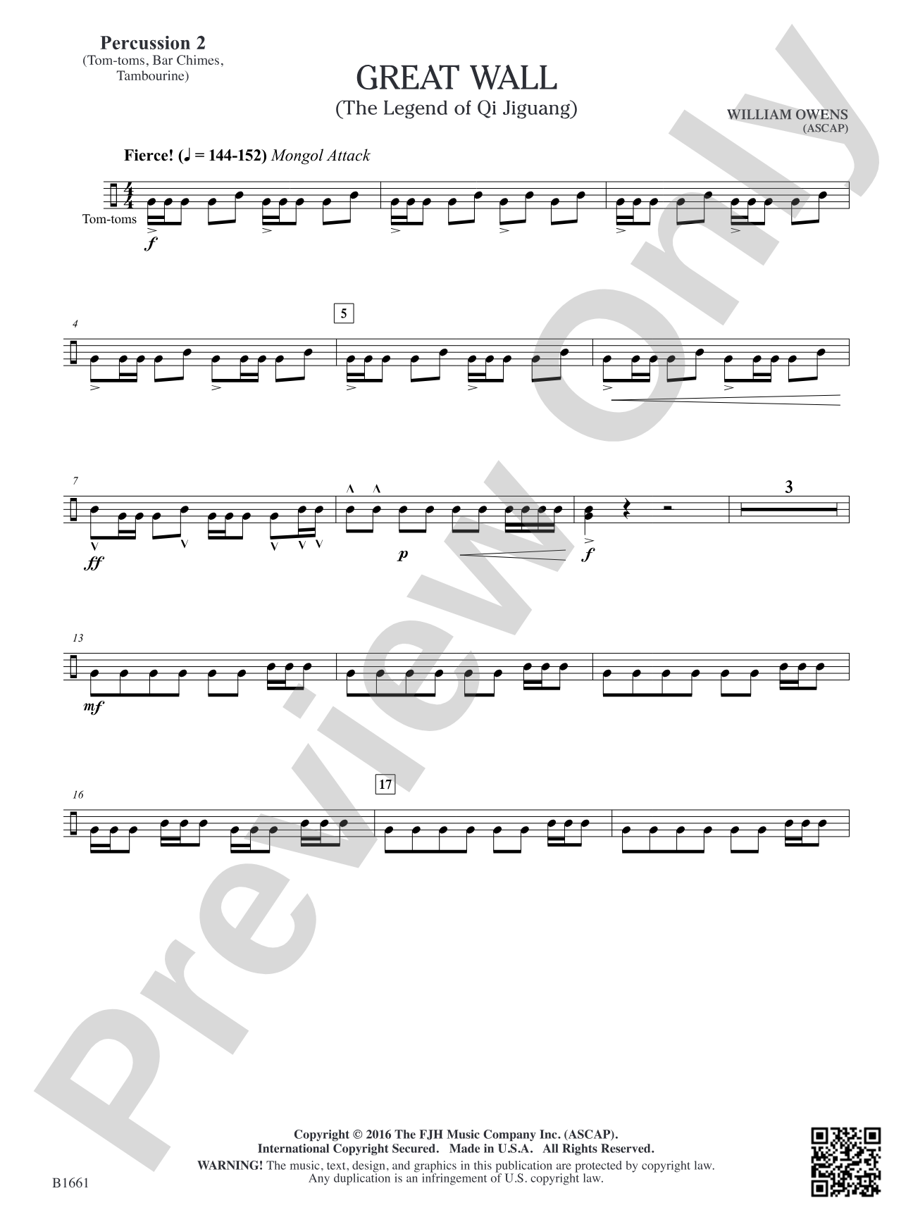 Great Wall: Percussion 2
