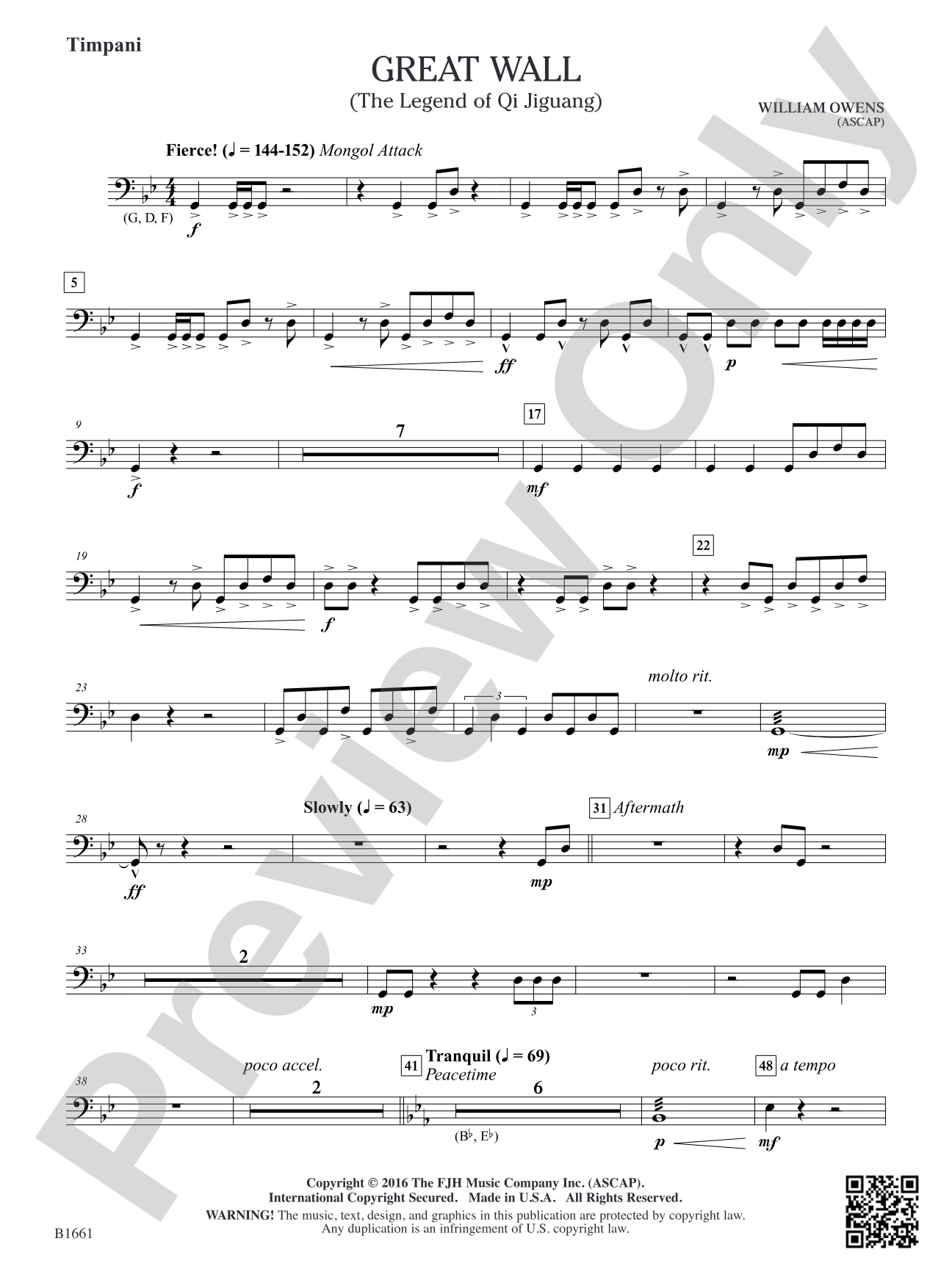 Great Wall: Timpani